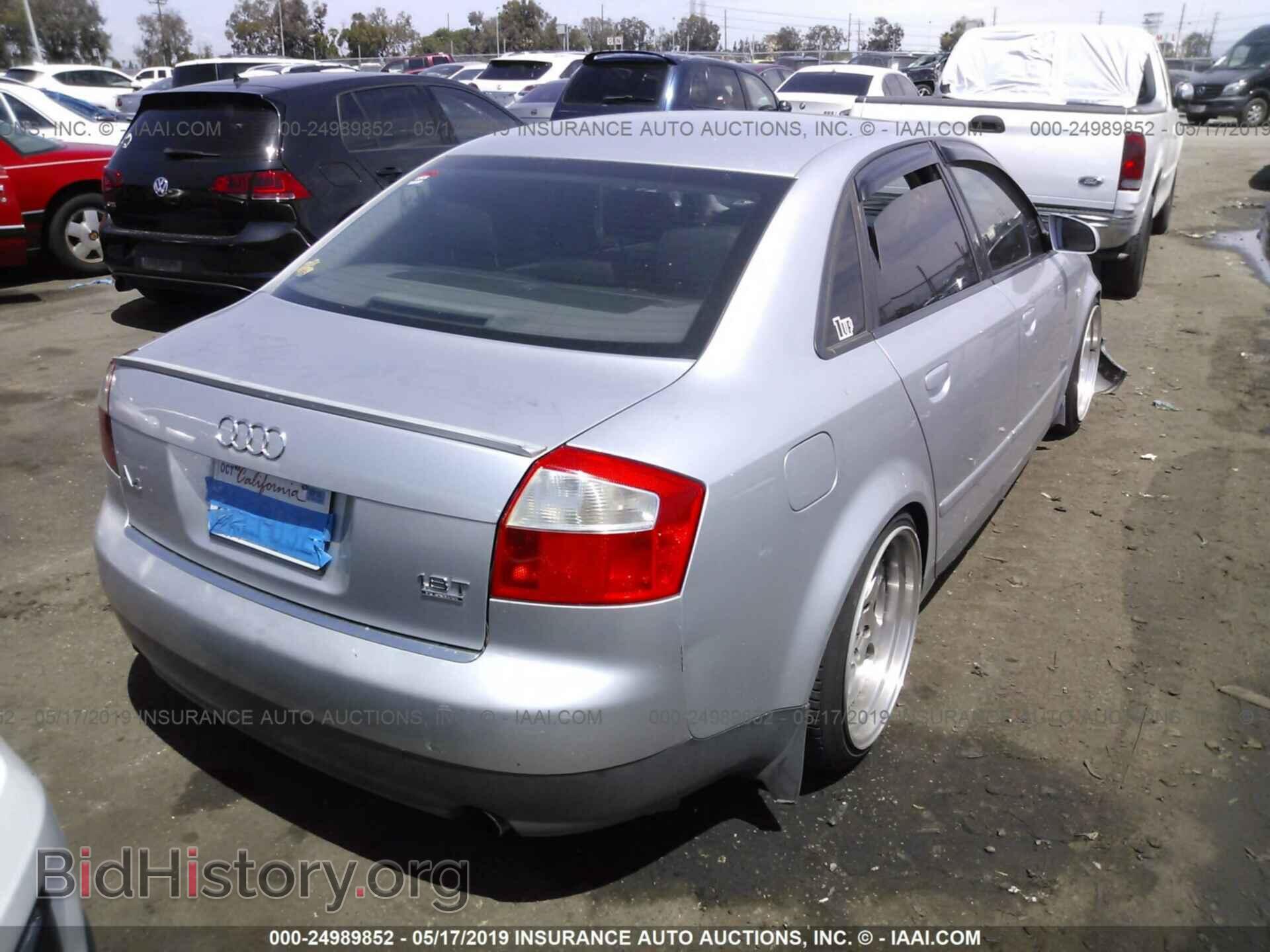 2002 AUDI A4 - VIN: WAULC68E82A292174 - Фото 4
