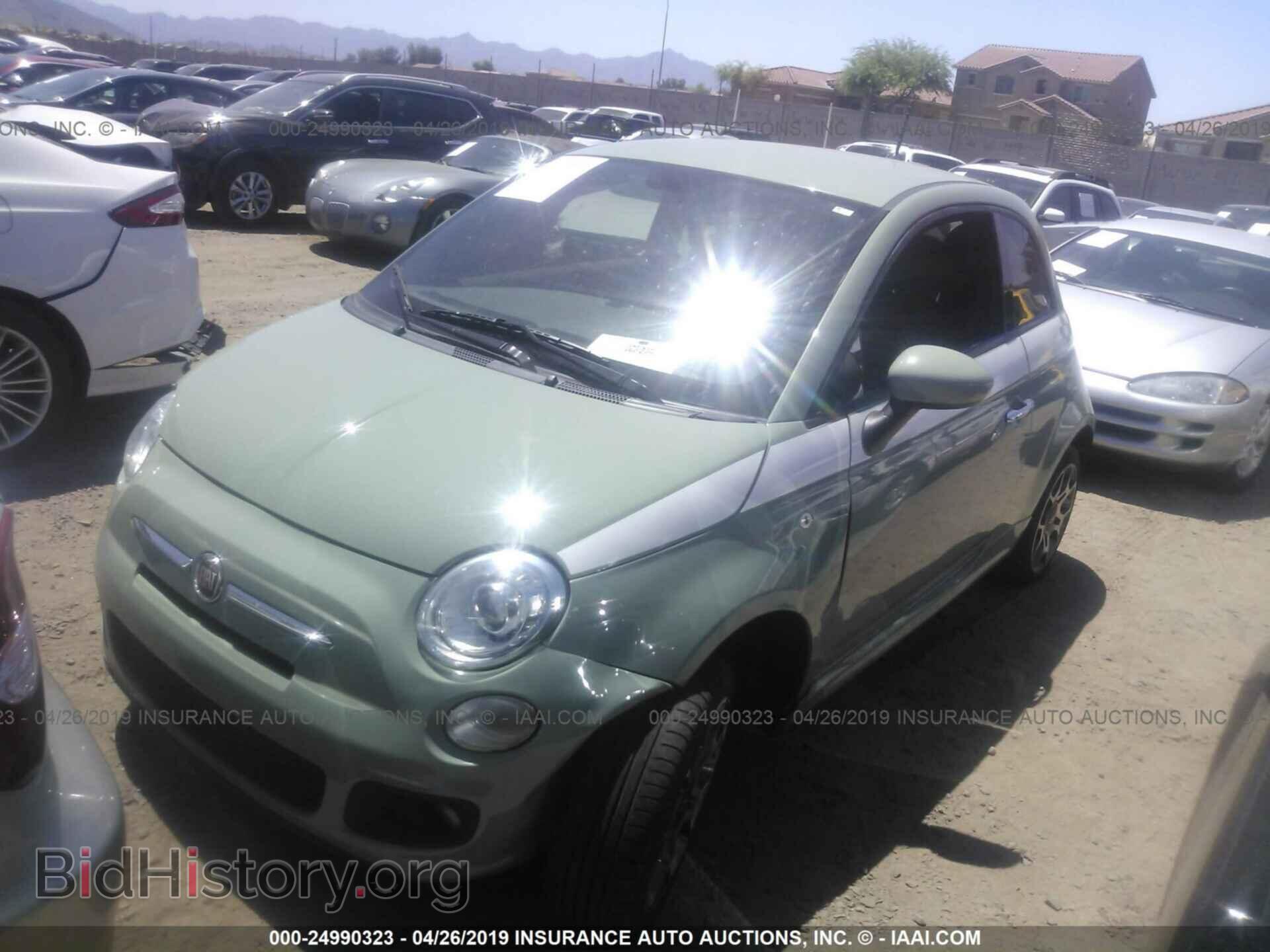 2015 FIAT 500 - VIN: 3C3CFFBR4FT636656 - Фото 2