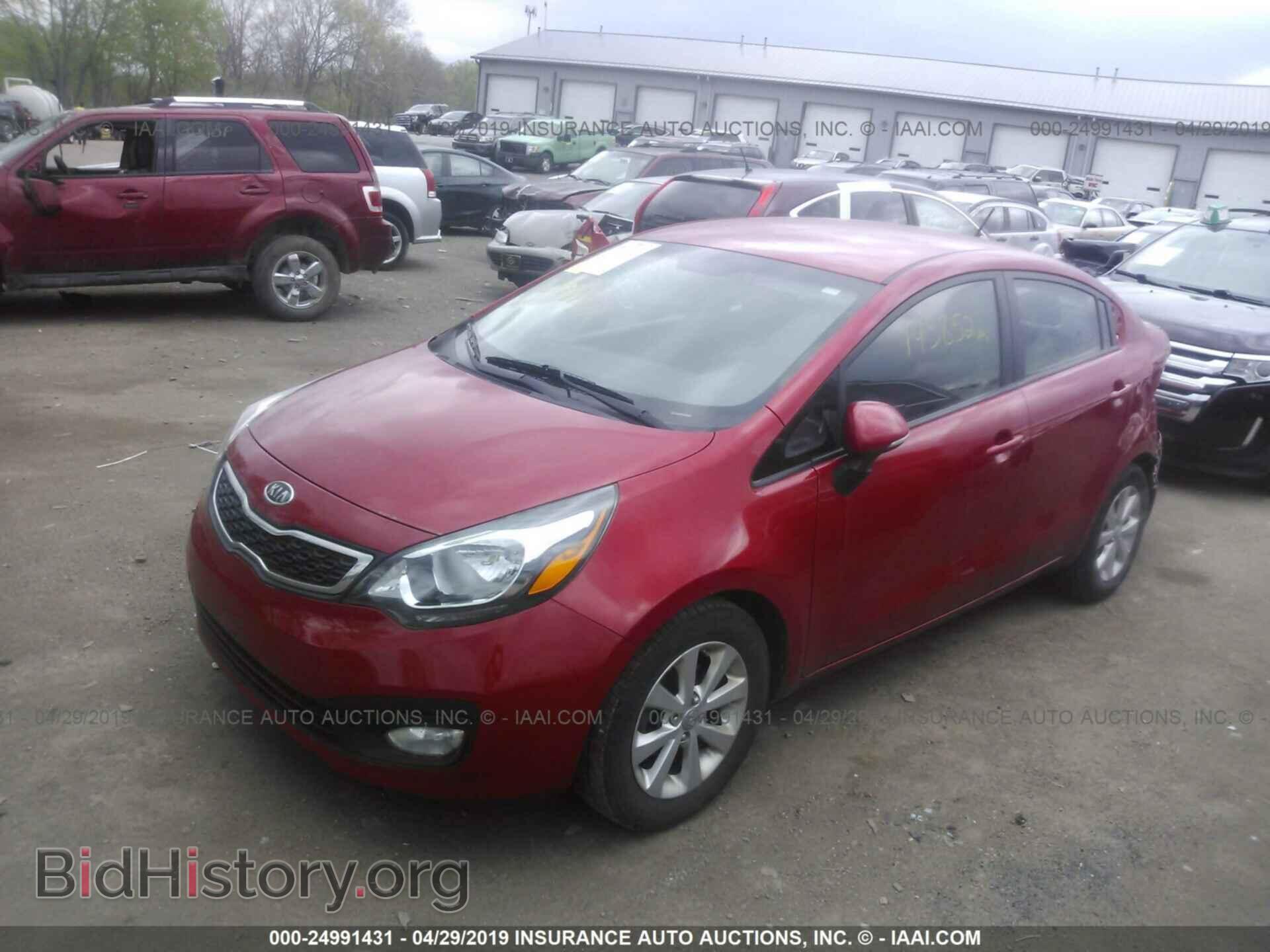2012 KIA RIO - VIN: KNADN4A35C6085418 - Фото 2