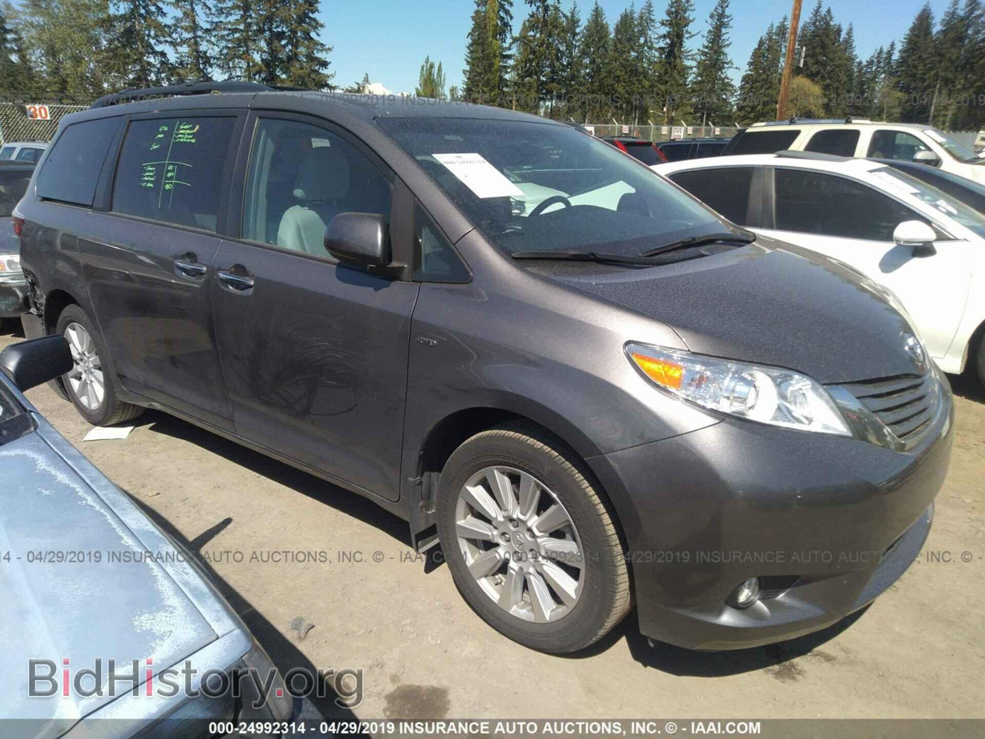 Photo 5TDDZ3DC2HS174254 - TOYOTA SIENNA 2017