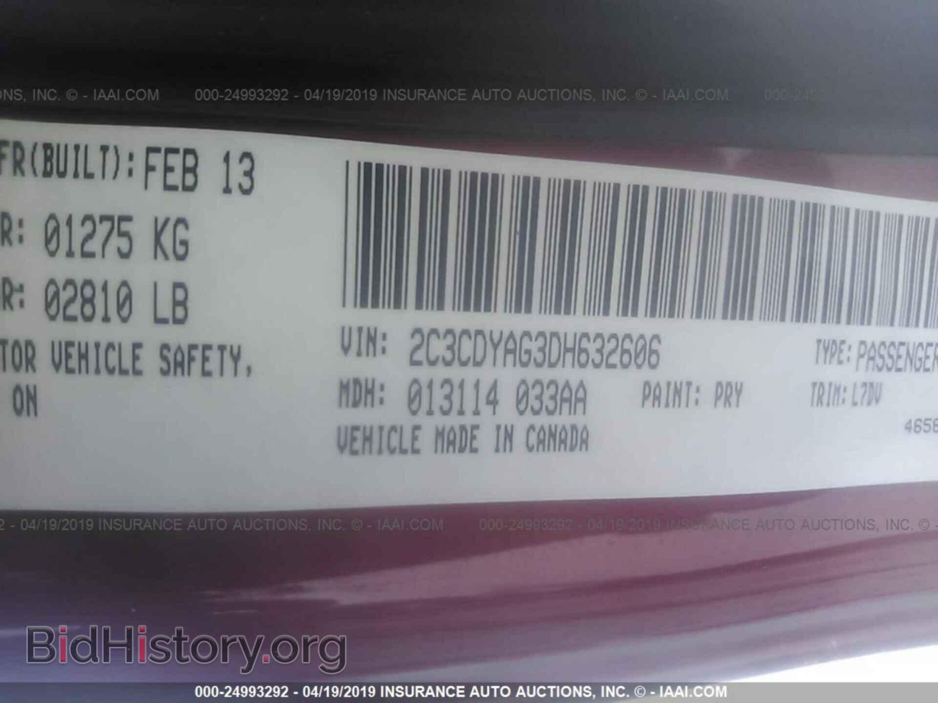 2013 DODGE CHALLENGER - VIN: 2C3CDYAG3DH632606 - Photo 9