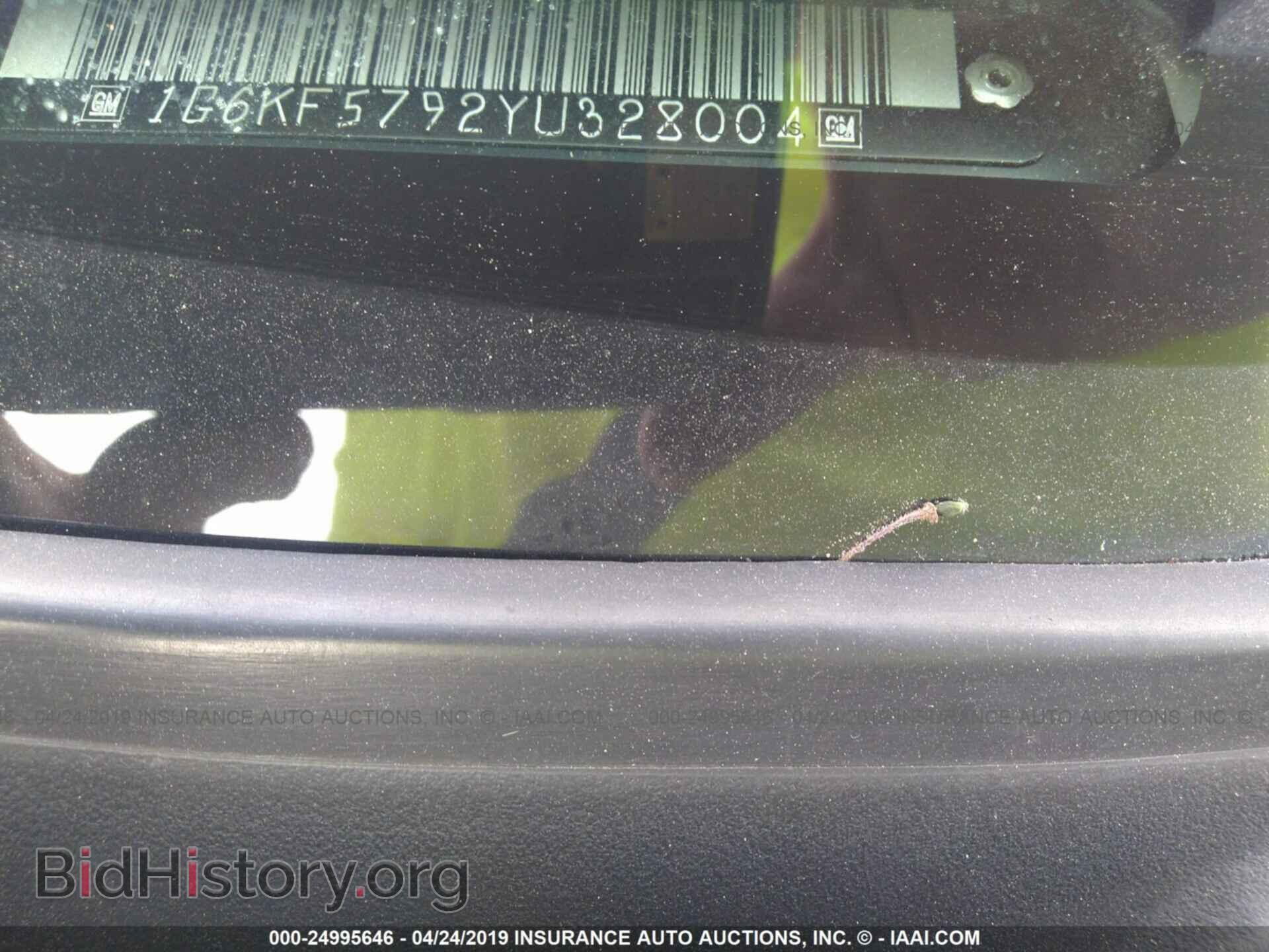 2000 CADILLAC DEVILLE - VIN: 1G6KF5792YU328004 - Photo 9