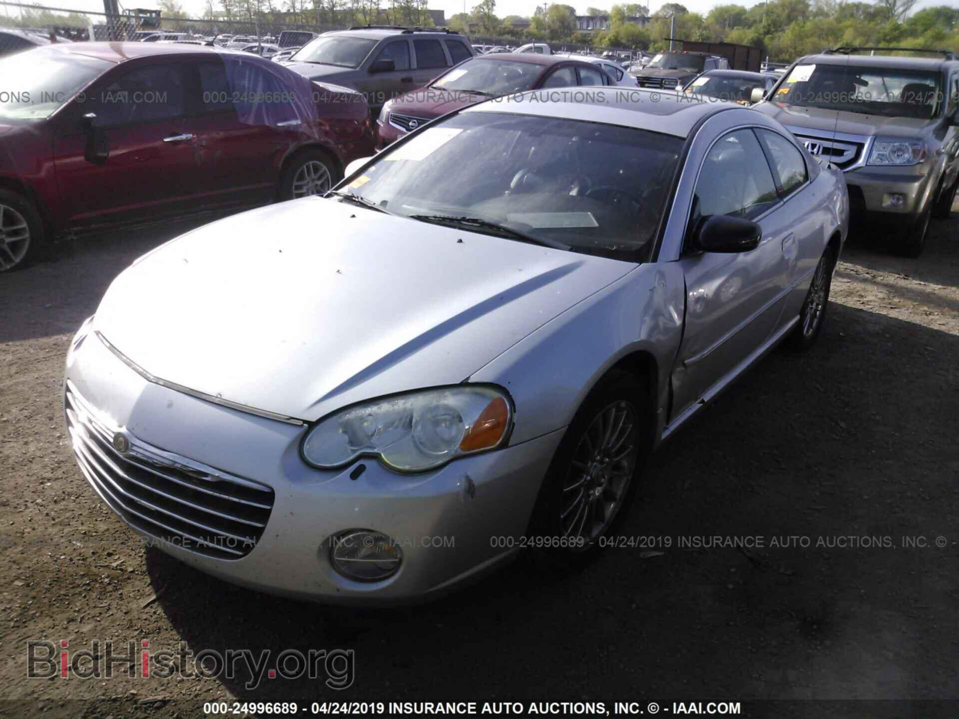 2004 CHRYSLER SEBRING - VIN: 4C3AG52H04E086602 - Фото 2