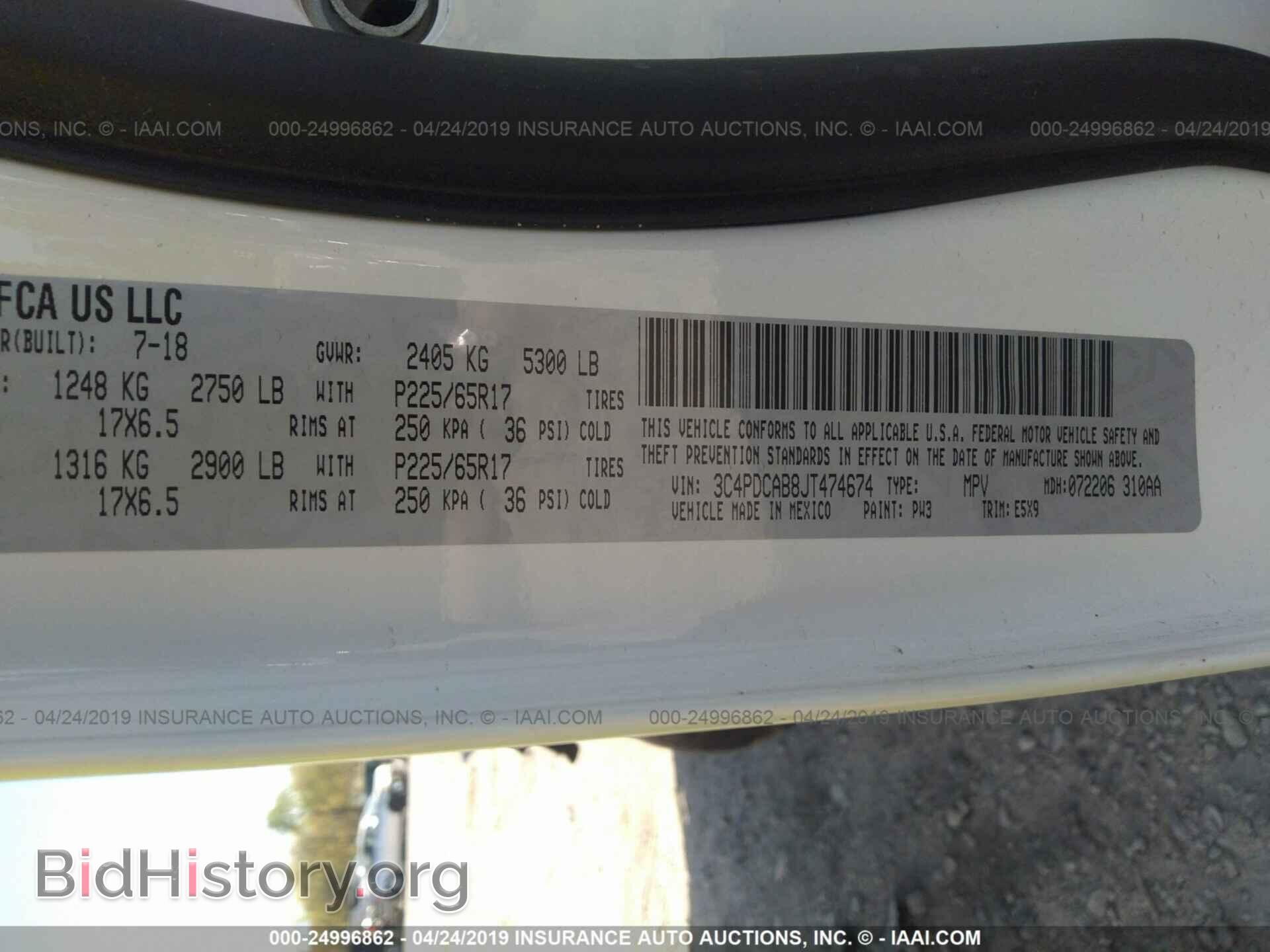 2018 DODGE JOURNEY - VIN: 3C4PDCAB8JT474674 - Photo 9