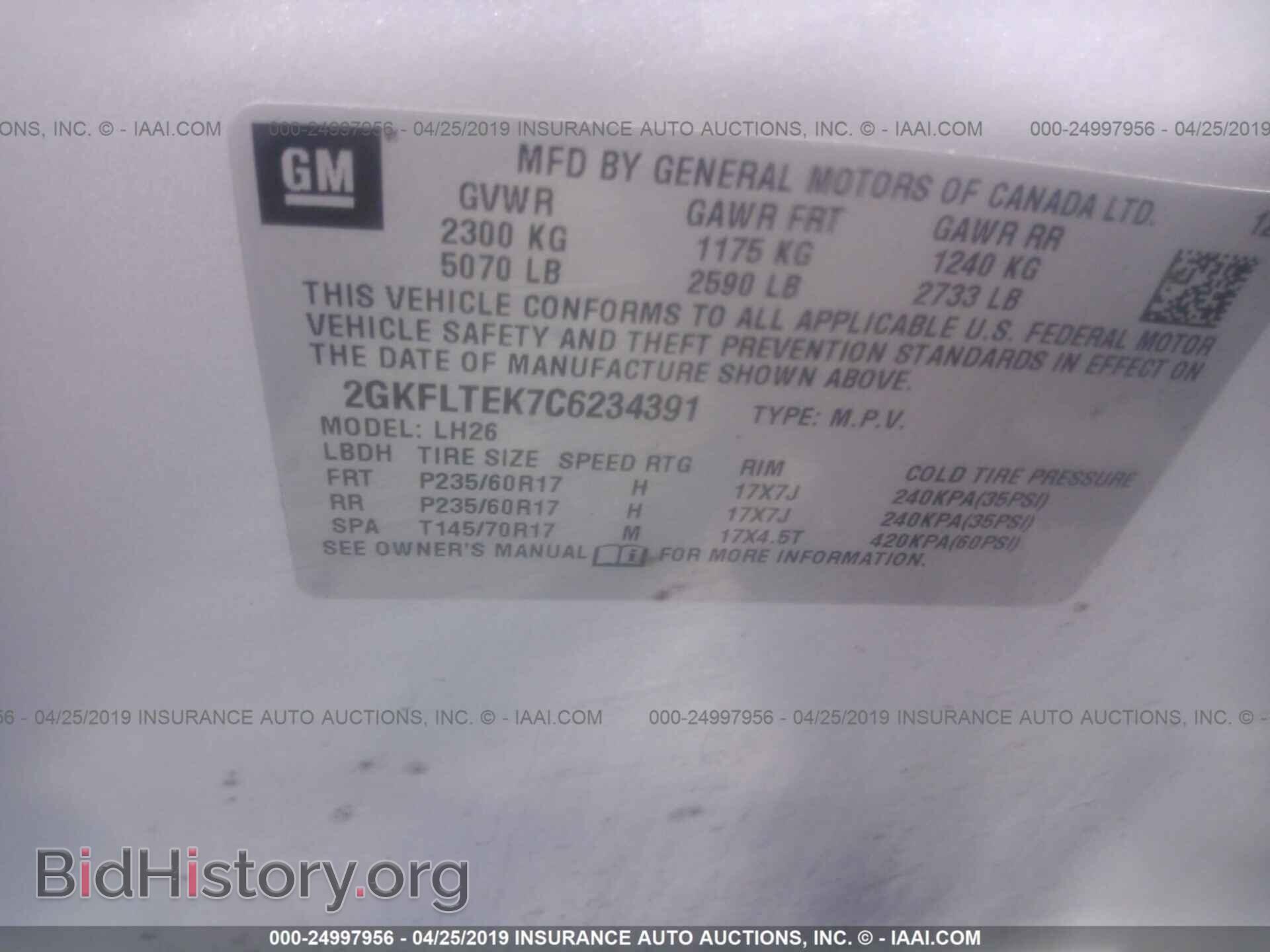 2012 GMC TERRAIN - VIN: 2GKFLTEK7C6234391 - Photo 9