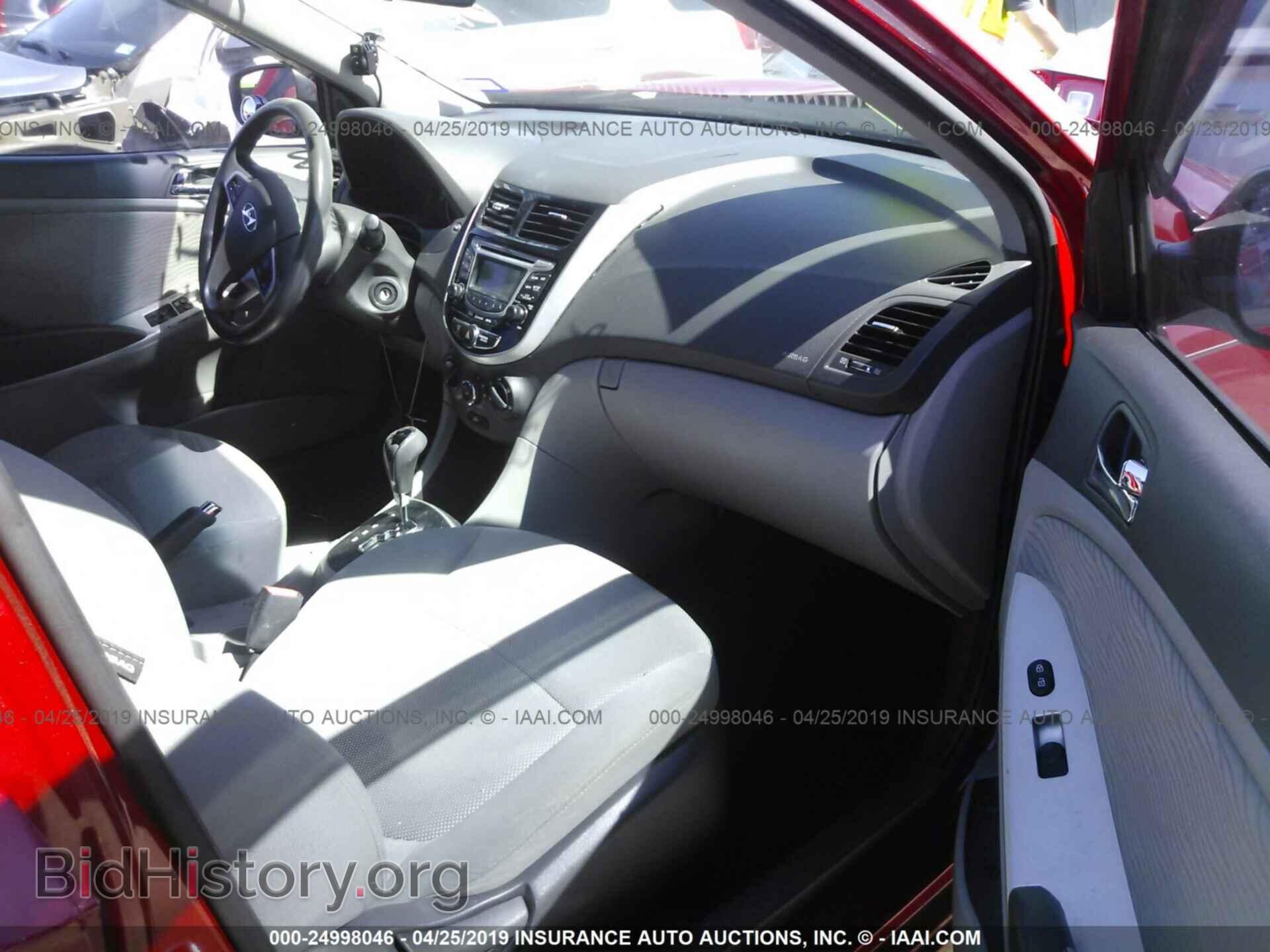 2012 HYUNDAI ACCENT - VIN: KMHCU4AE0CU227121 - Фото 5