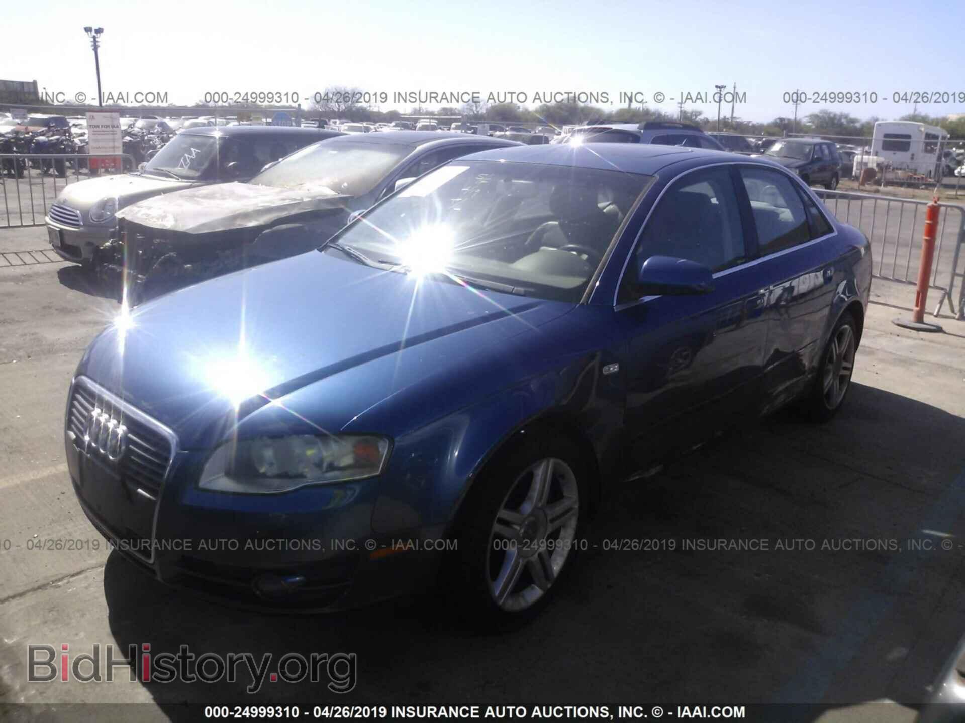 2007 AUDI A4 - VIN: WAUAF78E37A097160 - Фото 2