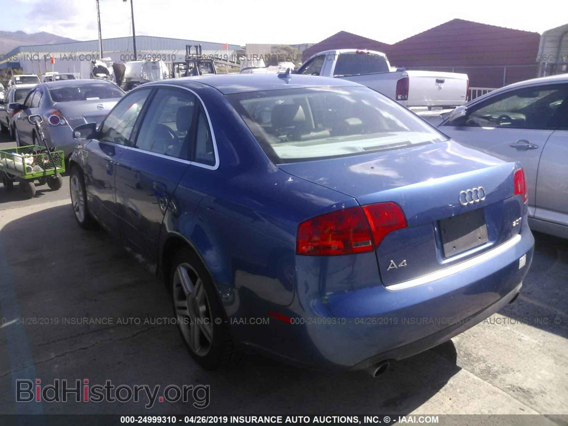 2007 AUDI A4 - VIN: WAUAF78E37A097160 - Фото 3