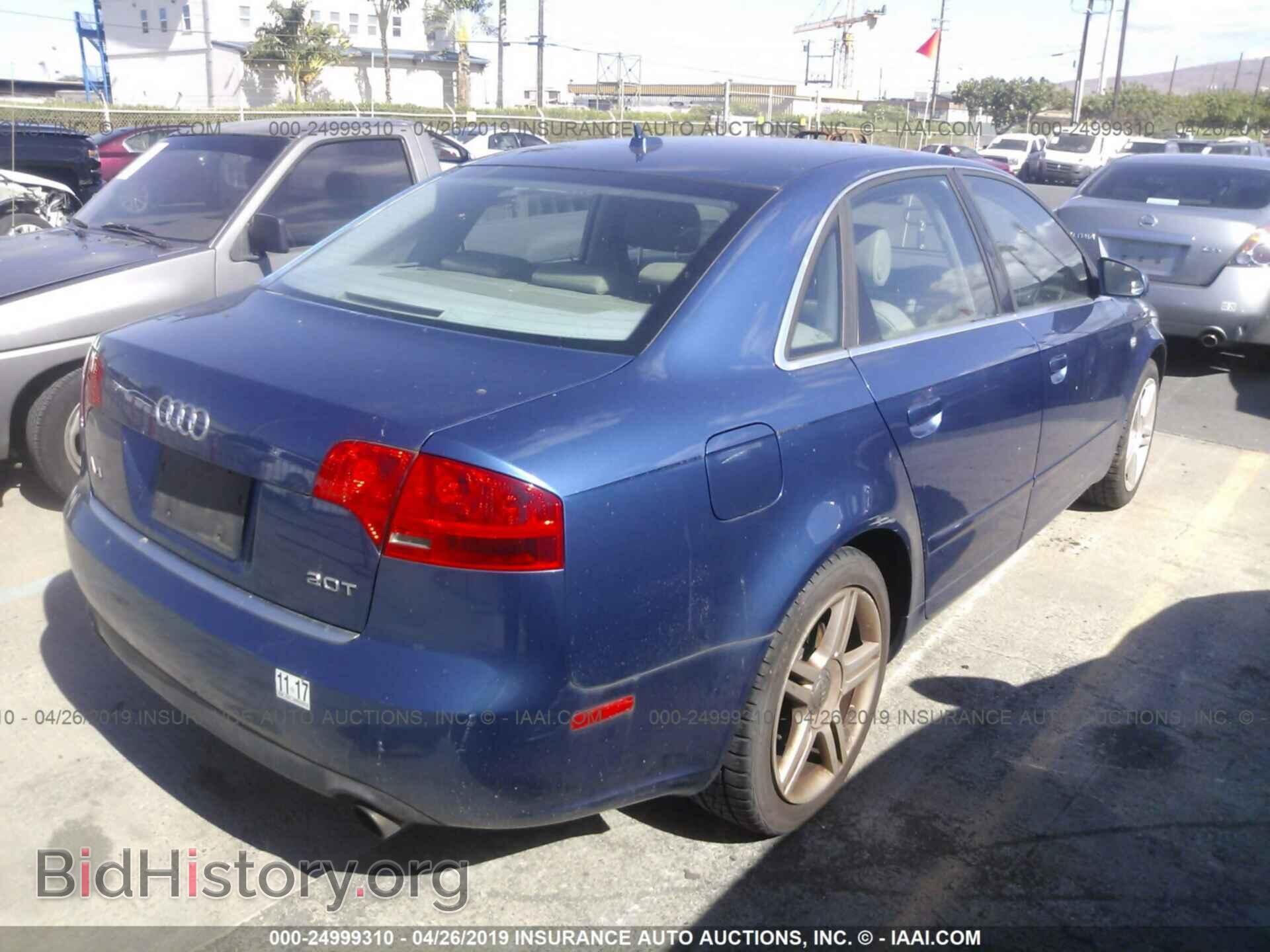 2007 AUDI A4 - VIN: WAUAF78E37A097160 - Фото 4
