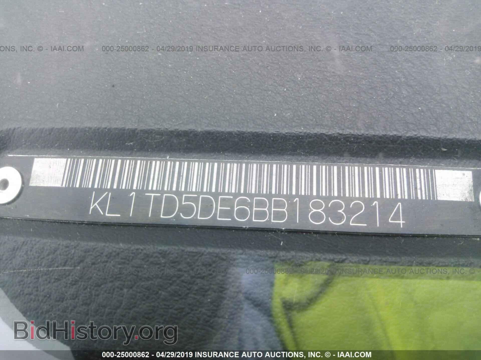 2011 CHEVROLET AVEO - VIN: KL1TD5DE6BB183214 - Фото 9