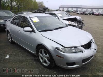 2008 Mazda 6 I, серебристый — VIN 1YVHP80C985M44381, IAAI