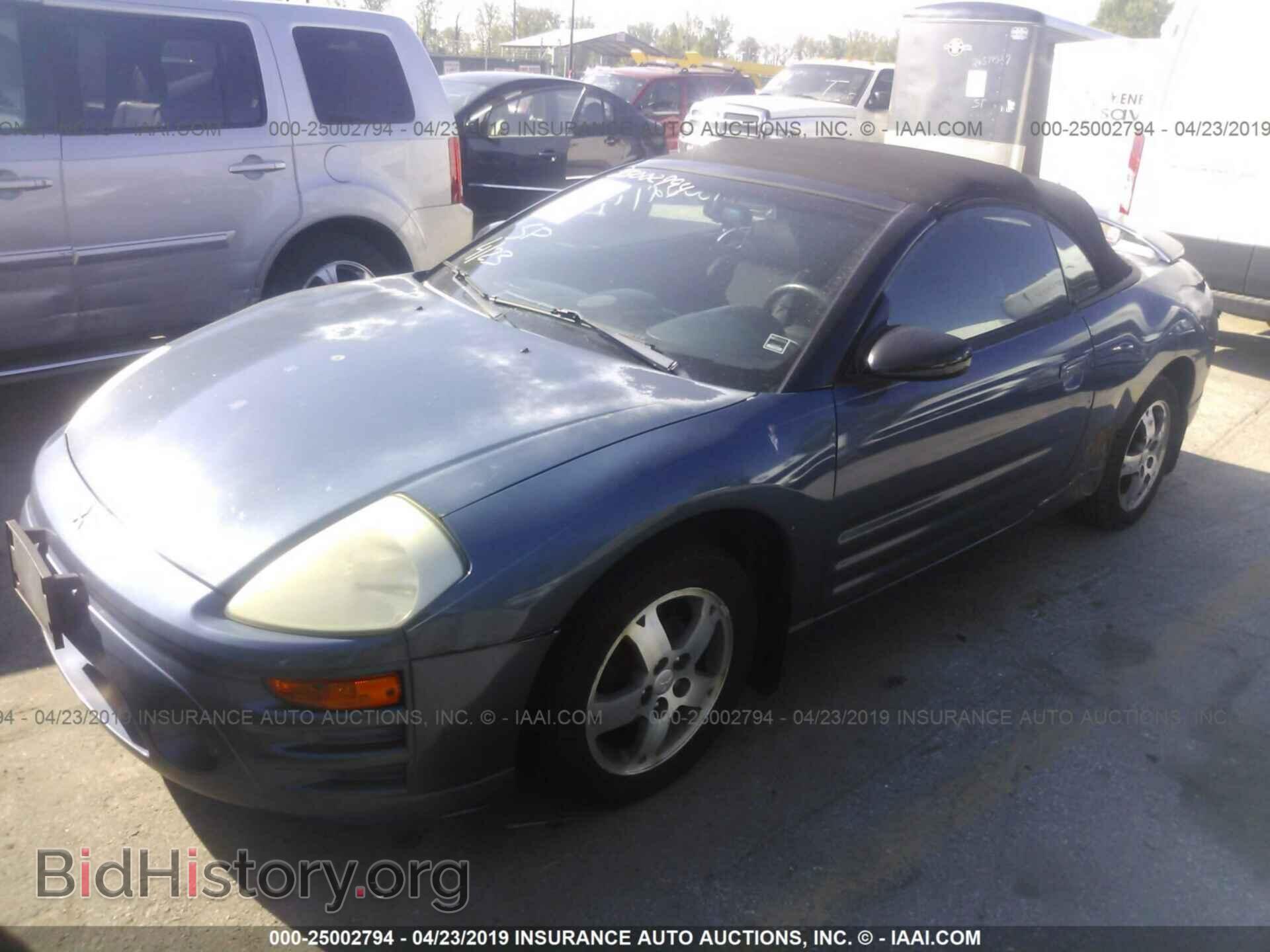2003 MITSUBISHI ECLIPSE - VIN: 4A3AE45G23E032438 - Фото 2