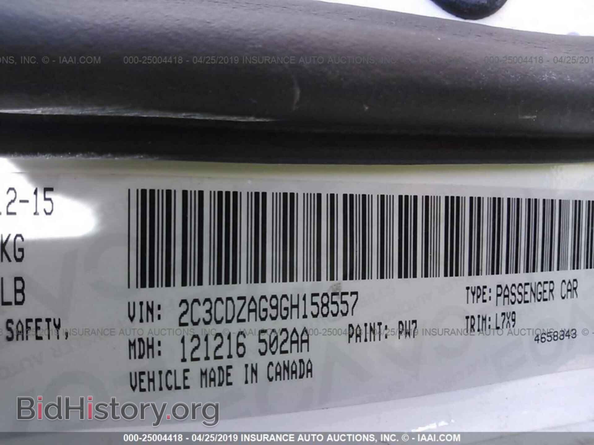 2016 DODGE CHALLENGER - VIN: 2C3CDZAG9GH158557 - Photo 9