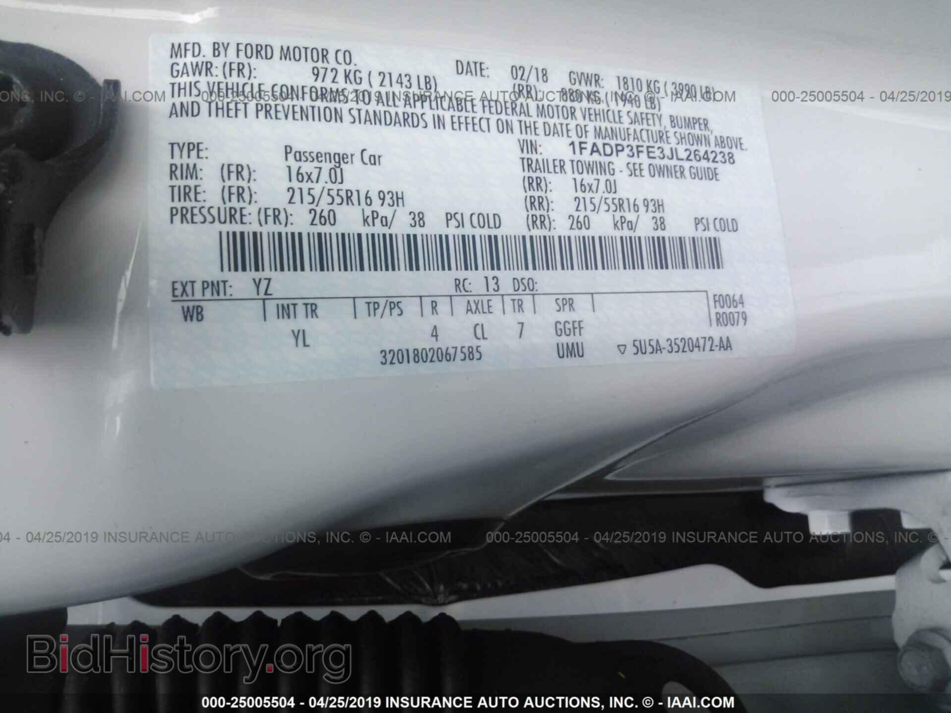 2018 FORD FOCUS - VIN: 1FADP3FE3JL264238 - Photo 9
