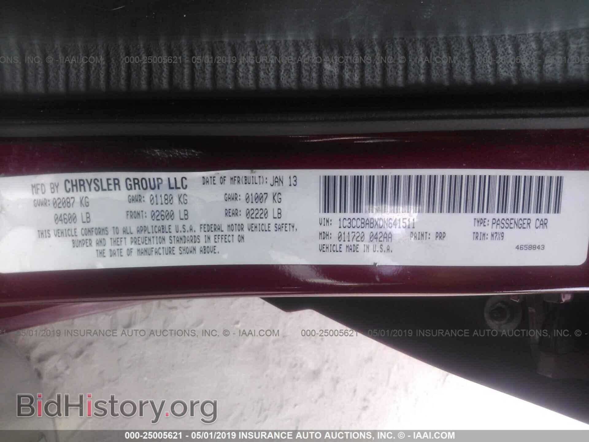 2013 CHRYSLER 200 - VIN: 1C3CCBABXDN641511 - Photo 9