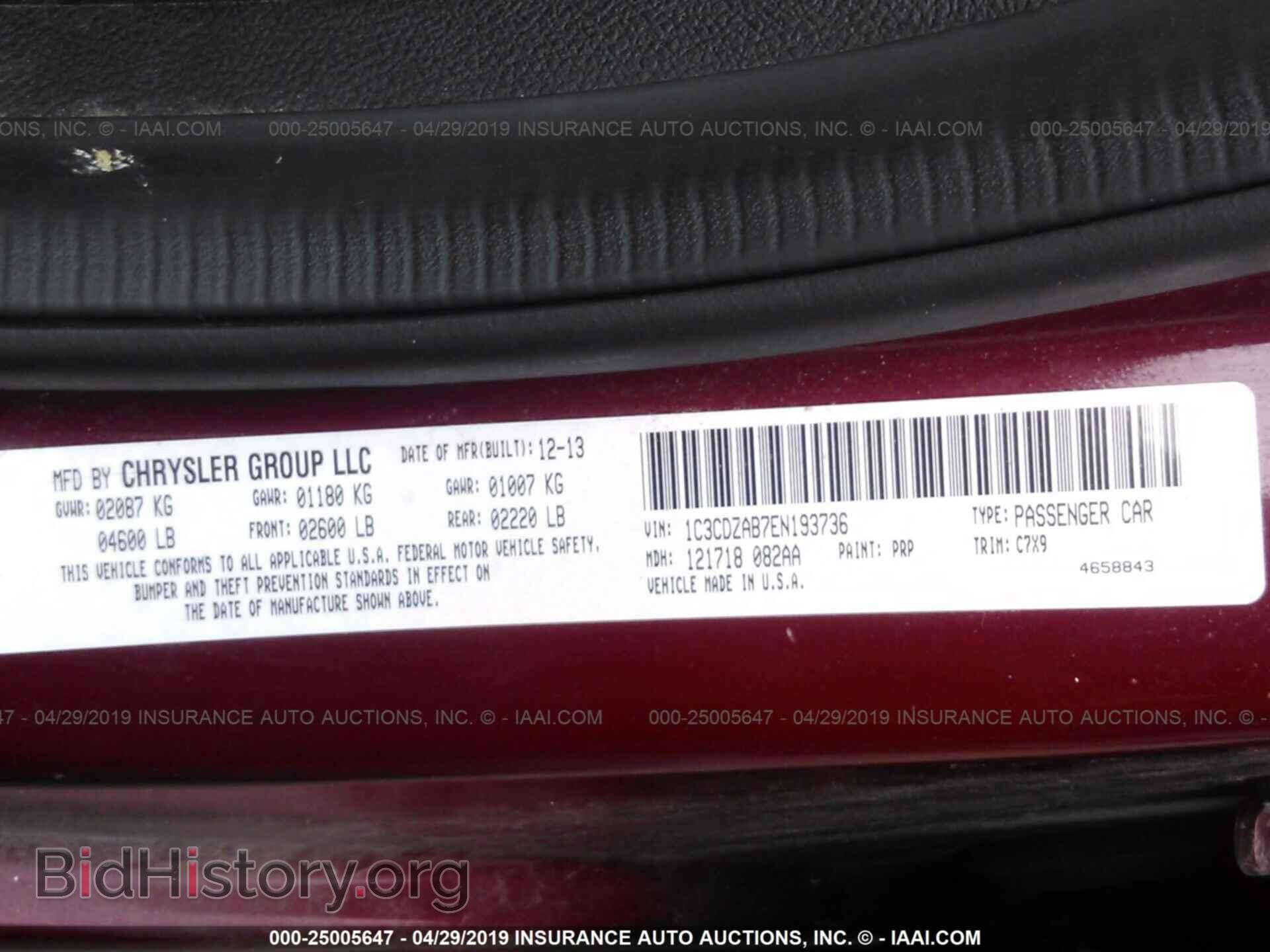 2014 DODGE AVENGER - VIN: 1C3CDZAB7EN193736 - Photo 9