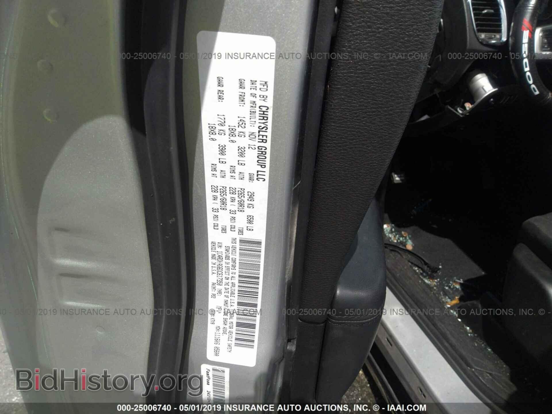 2013 DODGE DURANGO - VIN: 1C4RDHAG6DC617350 - Фото 9