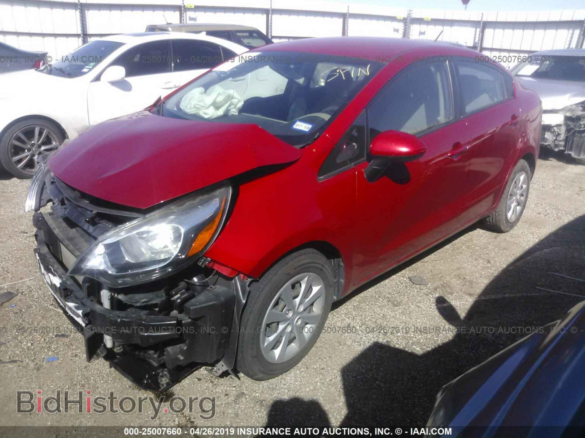 2014 KIA RIO - VIN: KNADM4A30E6323875 - Фото 2