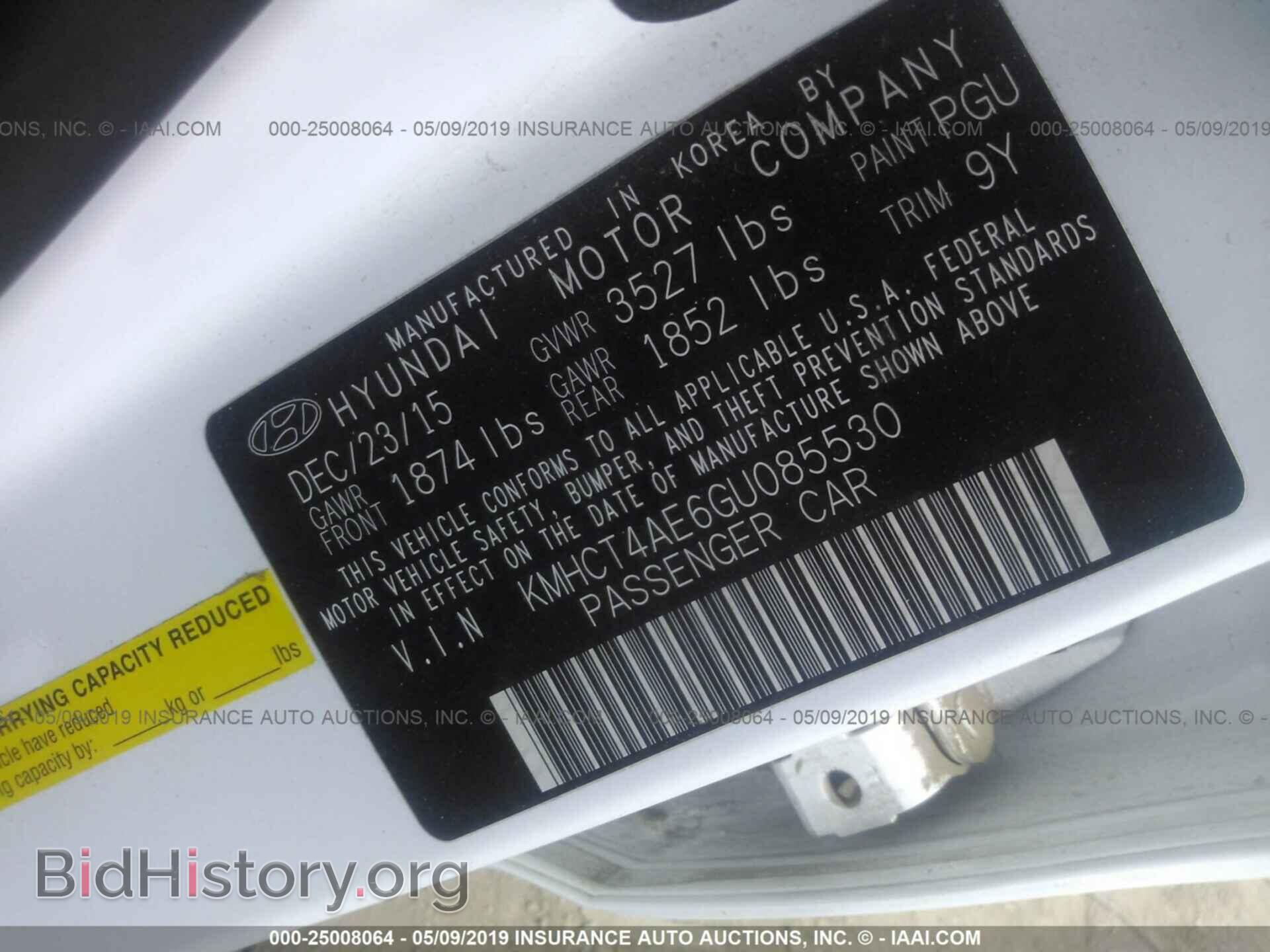 2016 HYUNDAI ACCENT - VIN: KMHCT4AE6GU085530 - Фото 9