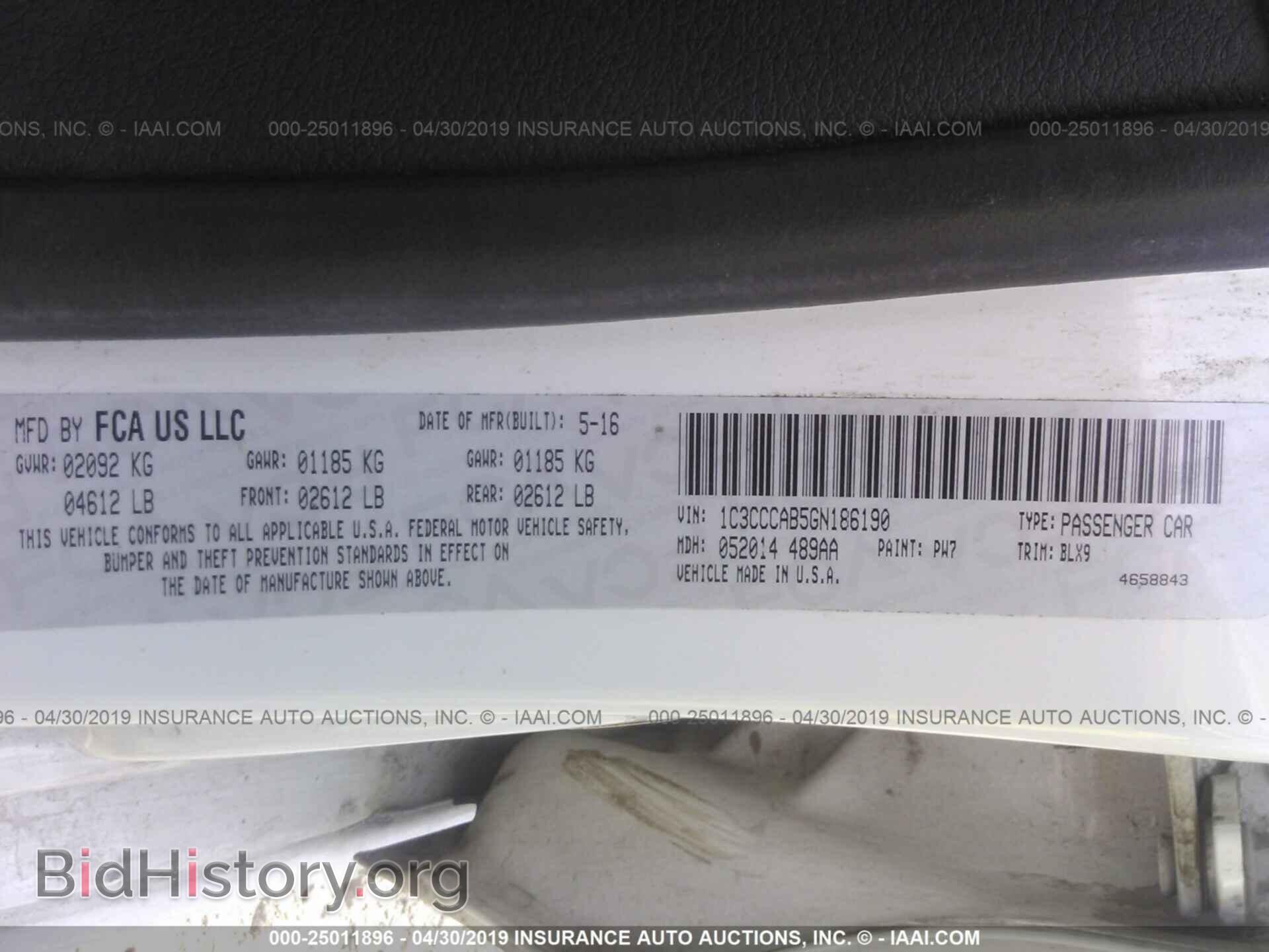 2016 CHRYSLER 200 - VIN: 1C3CCCAB5GN186190 - Photo 9