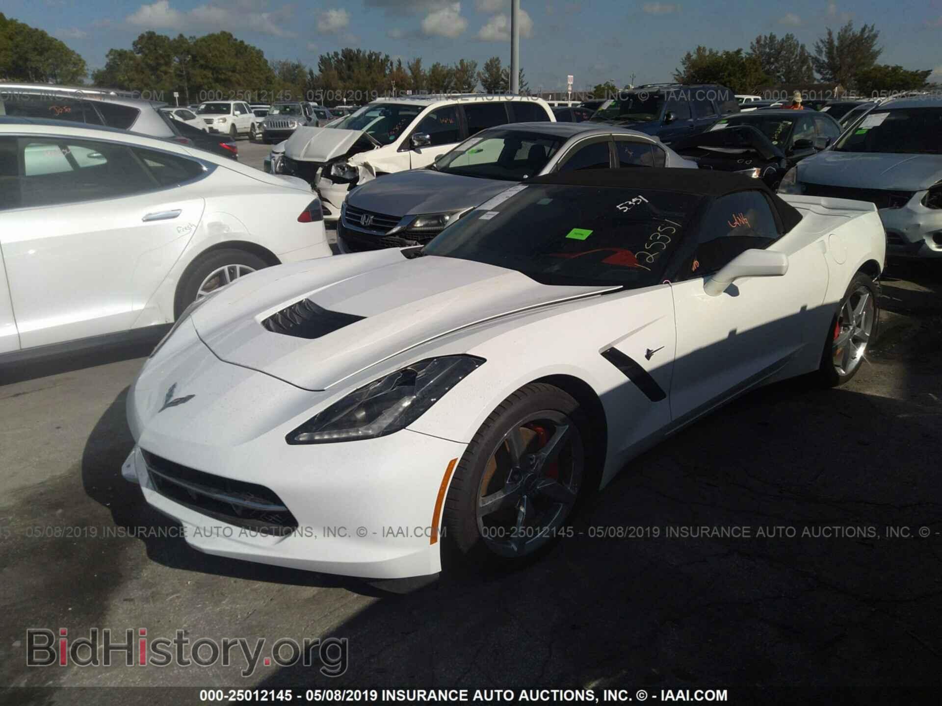 2014 CHEVROLET CORVETTE - VIN: 1G1YF3D79E5125351 - Фото 2