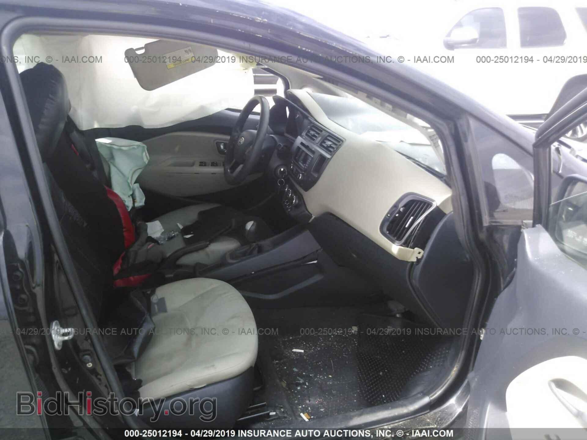 2013 KIA RIO - VIN: KNADM5A37D6101239 - Фото 5