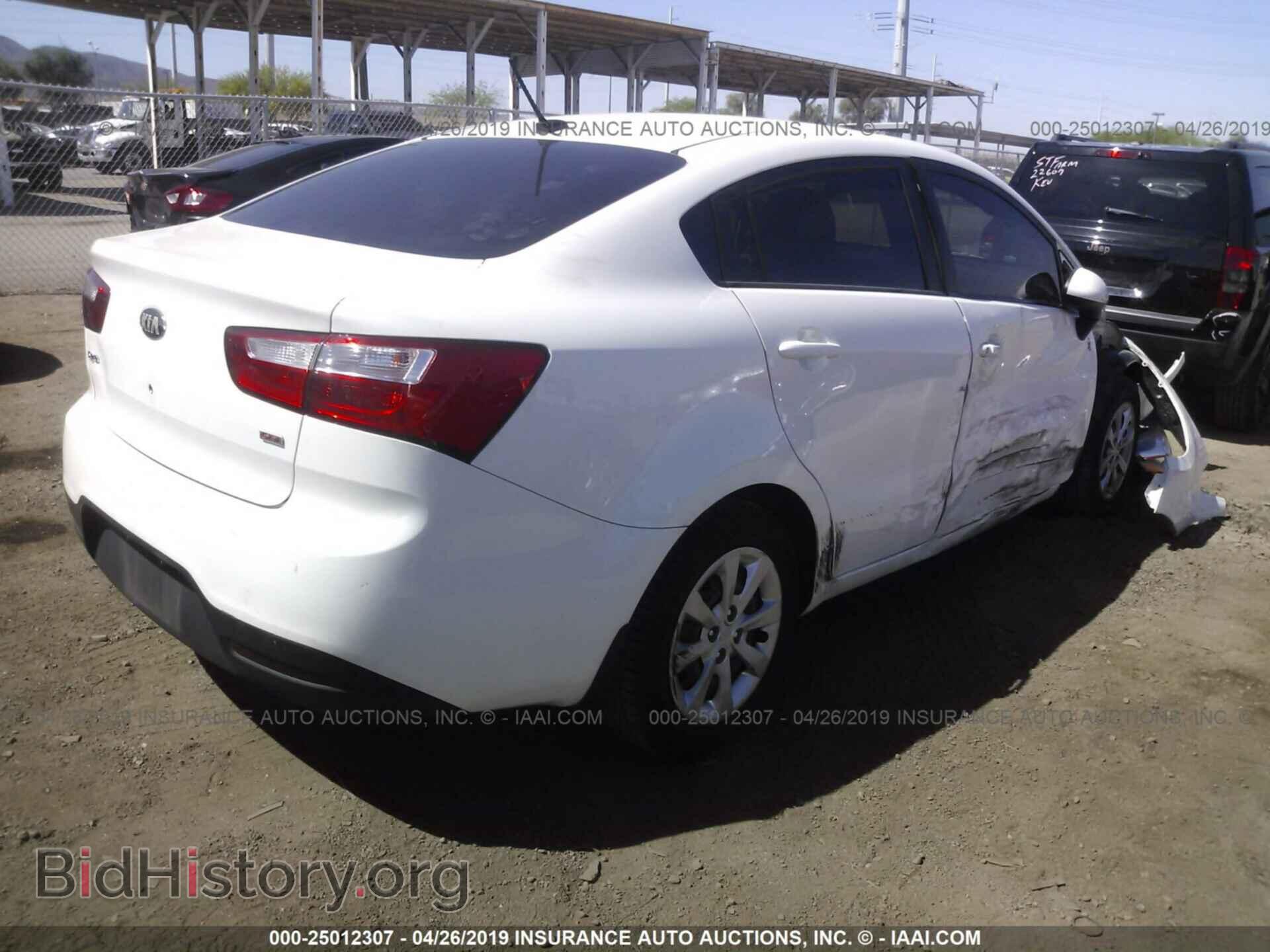 2013 KIA RIO - VIN: KNADM4A34D6211952 - Фото 4
