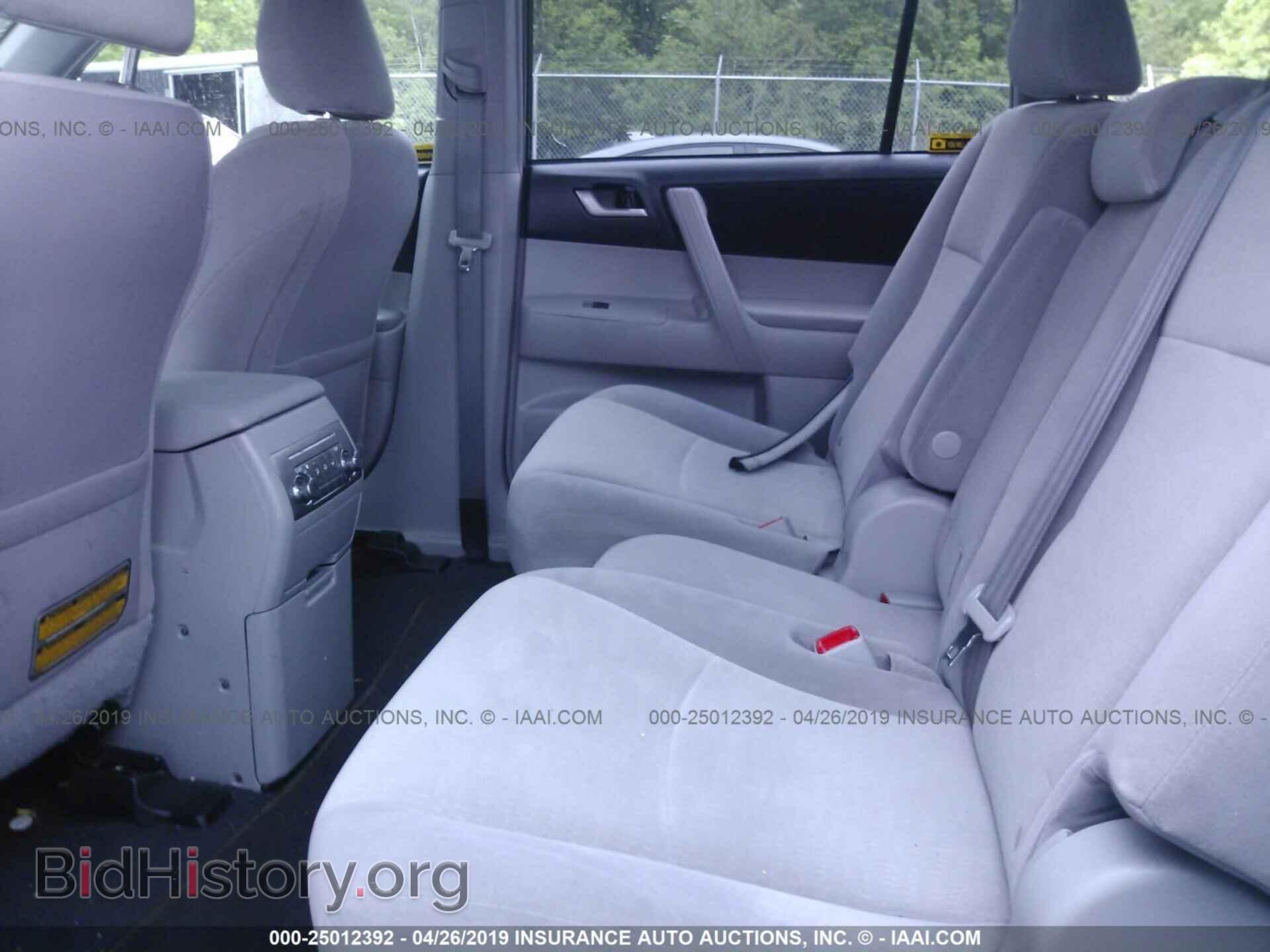 2012 TOYOTA HIGHLANDER - VIN: 5TDBK3EH3CS130620 - Фото 8