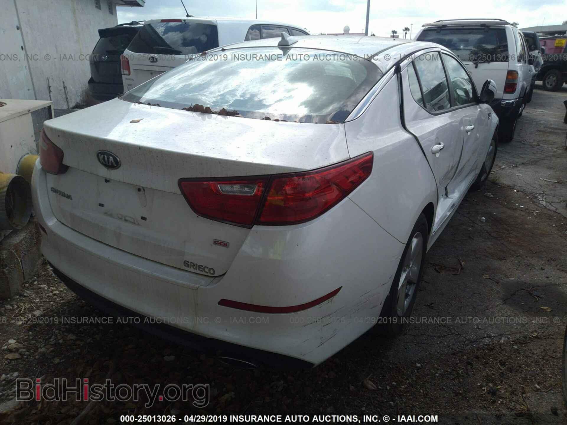 2015 KIA OPTIMA - VIN: KNAGM4A78F5627219 - Фото 4