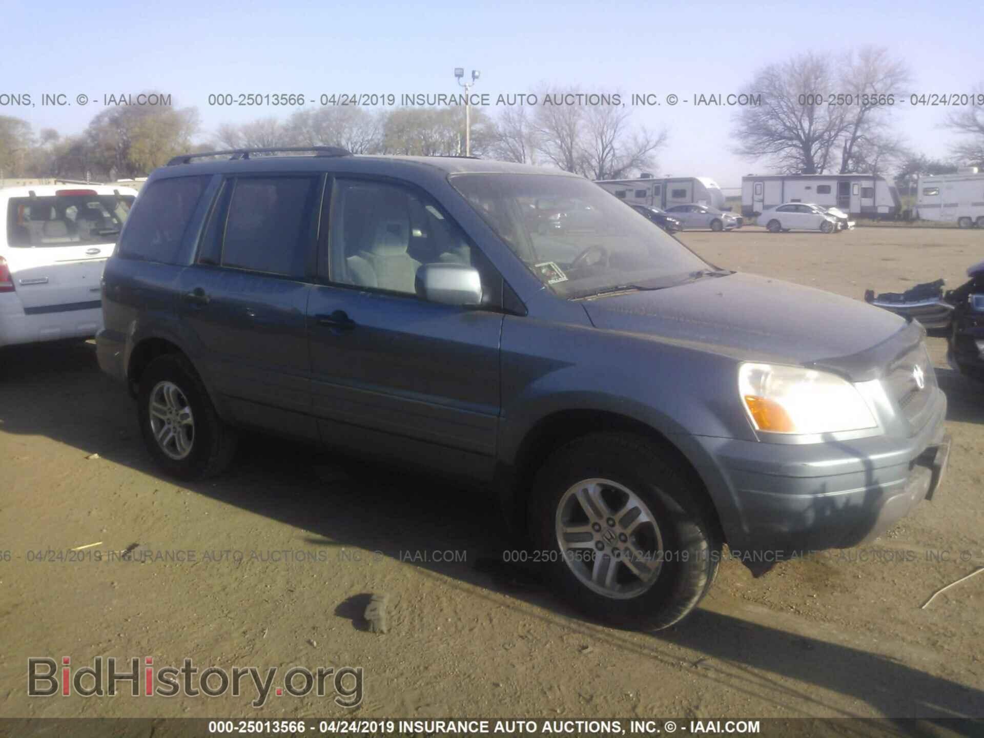 Photo 5FNYF18455B037360 - HONDA PILOT 2005