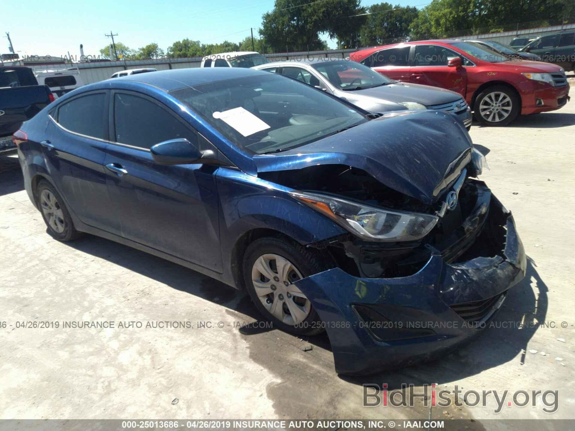 Photo 5NPDH4AE5GH754987 - HYUNDAI ELANTRA 2016