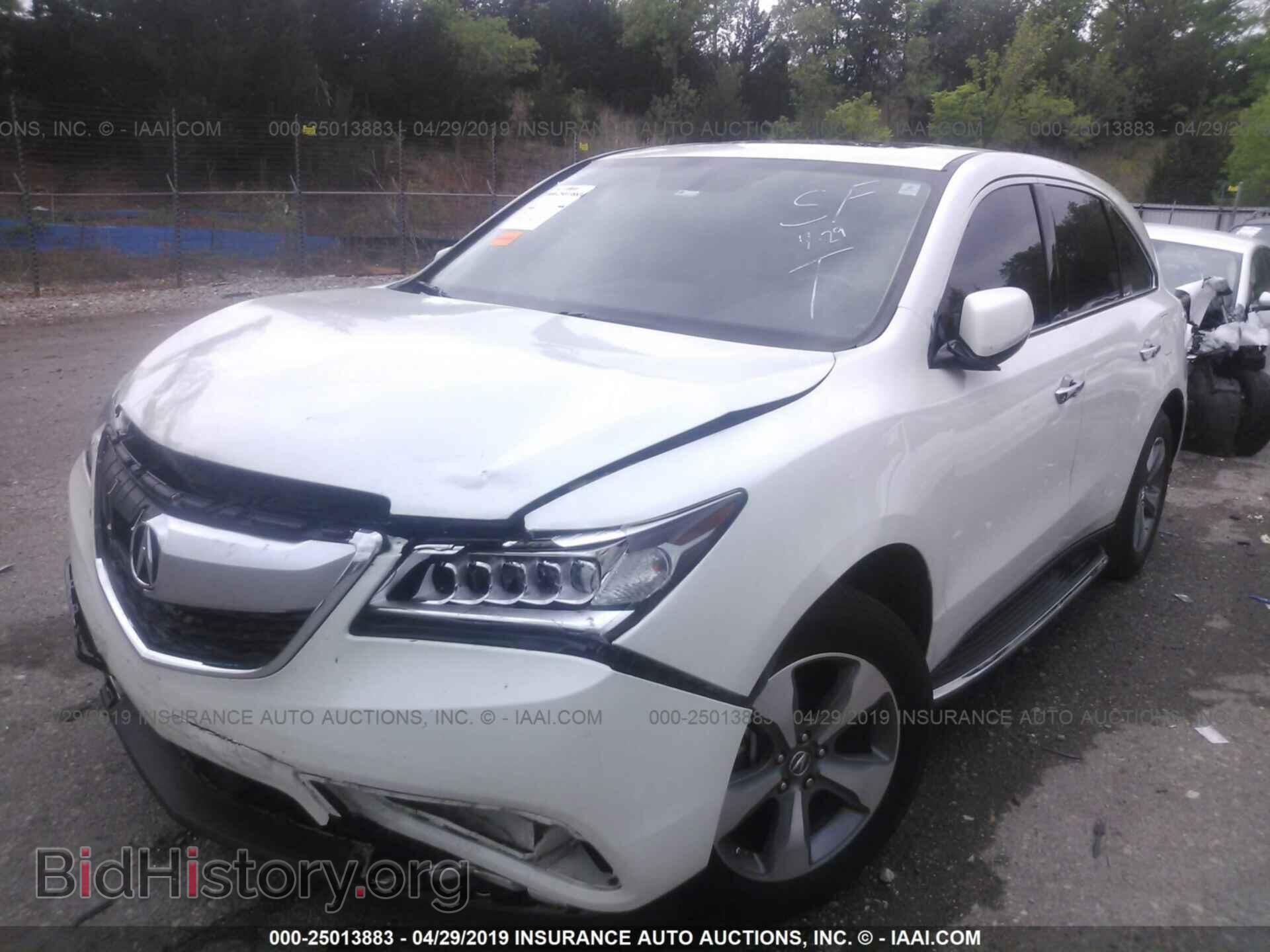 2014 ACURA MDX - VIN: 5FRYD3H24EB005997 - Фото 2