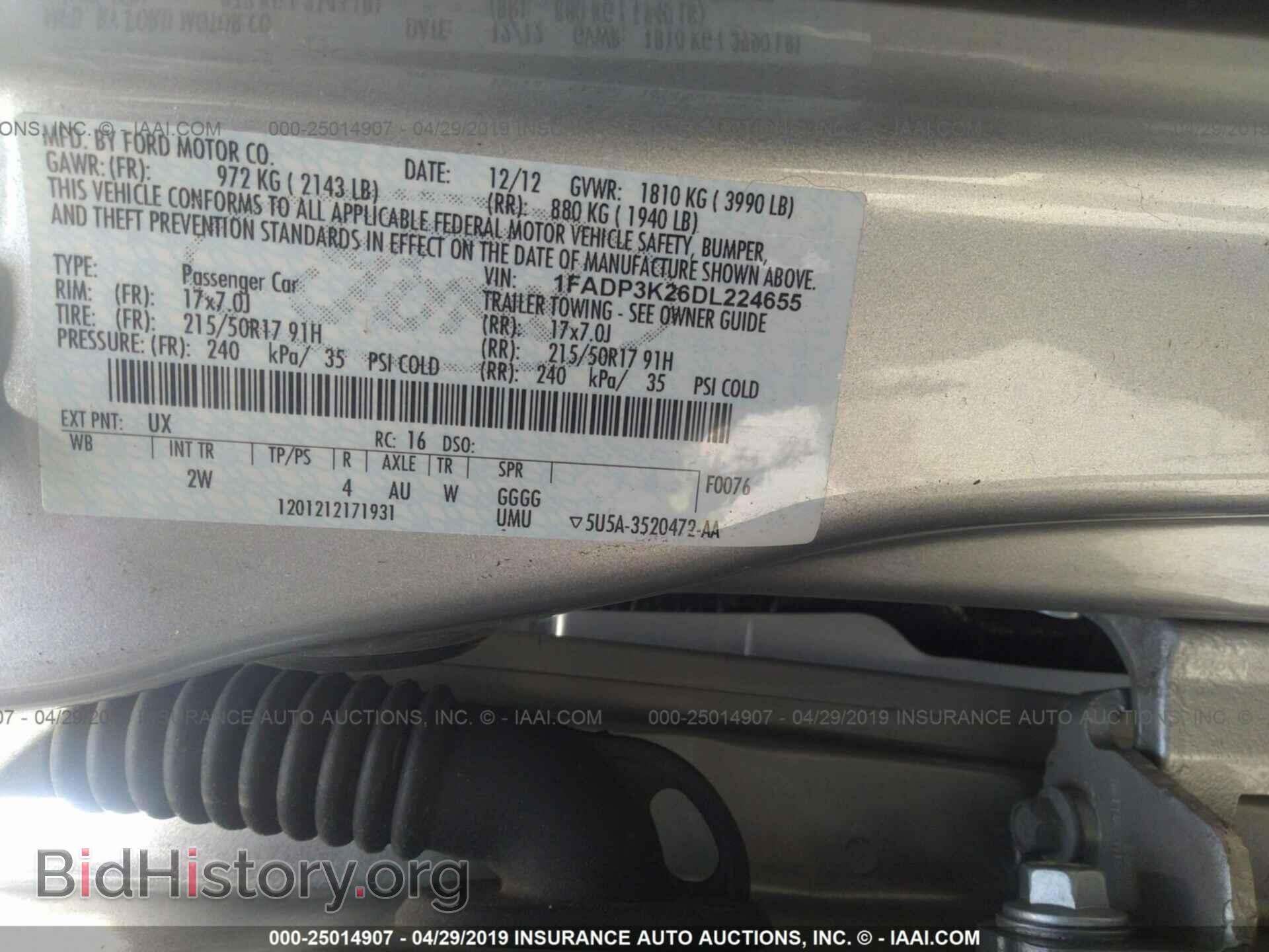 2013 FORD FOCUS - VIN: 1FADP3K26DL224655 - Photo 9