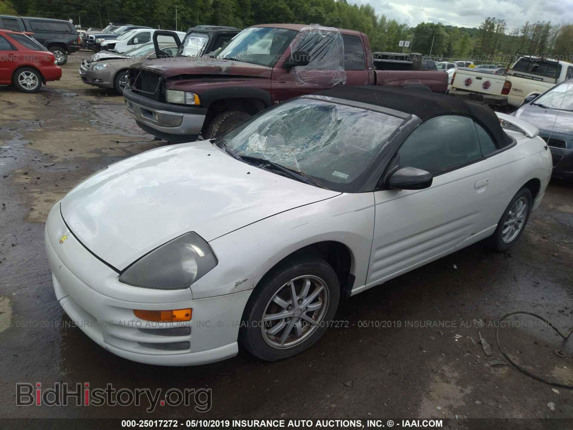 2001 MITSUBISHI ECLIPSE - VIN: 4A3AE35G91E007883 - Фото 2