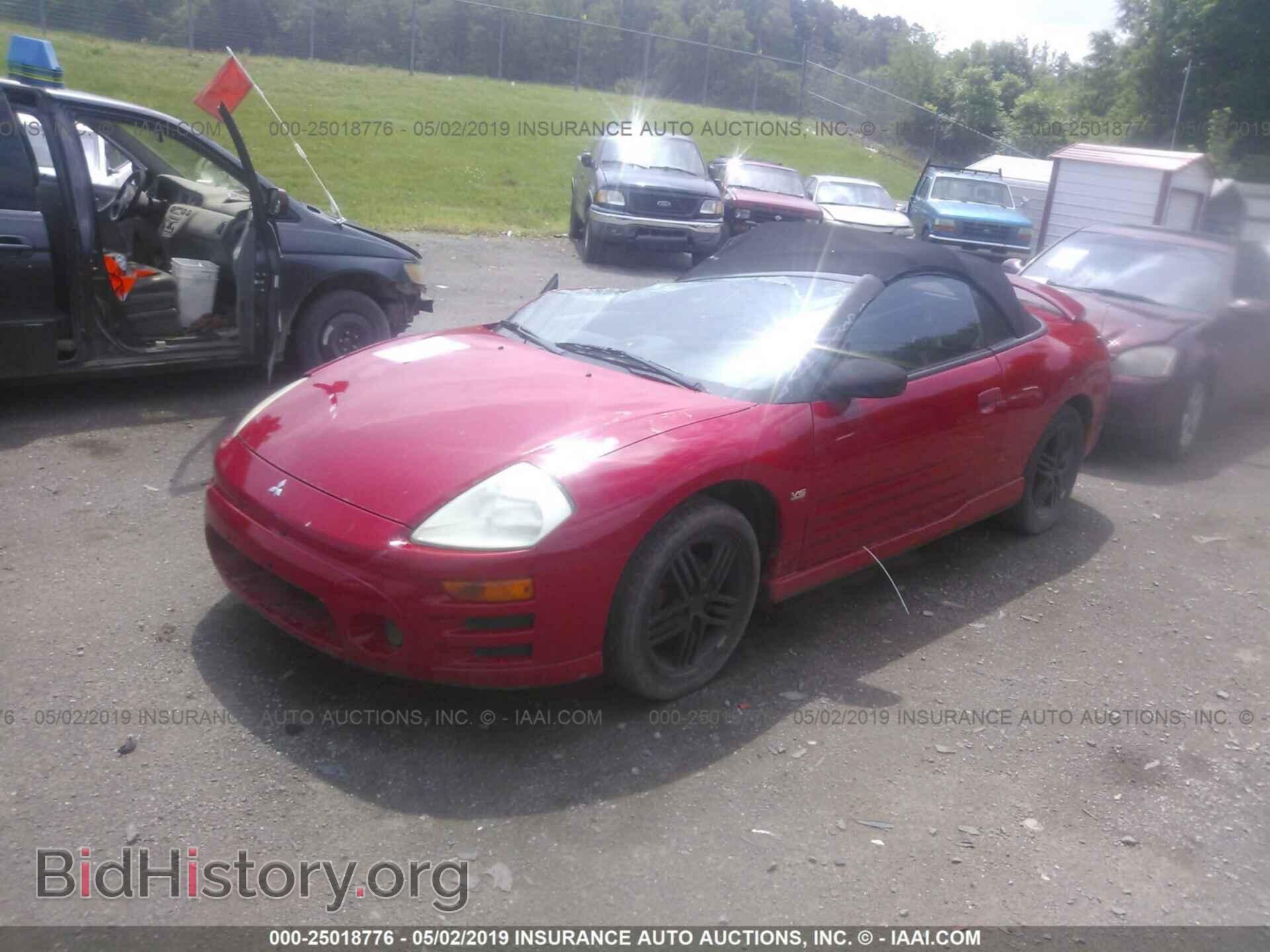 2003 MITSUBISHI ECLIPSE - VIN: 4A3AE55H03E161583 - Фото 2
