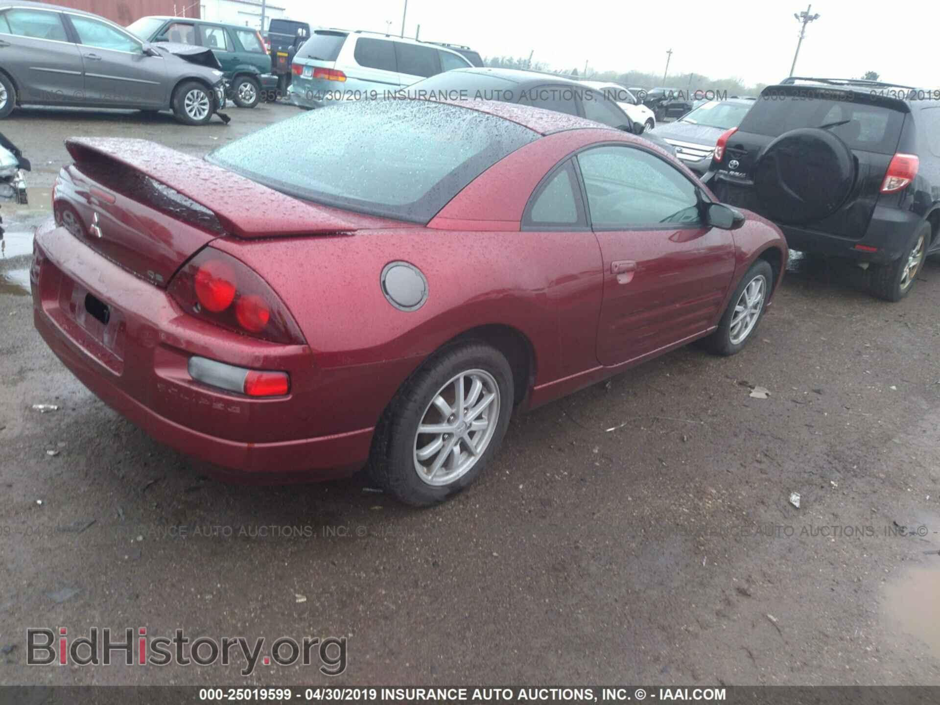 2001 MITSUBISHI ECLIPSE - VIN: 4A3AC44G21E196163 - Фото 4