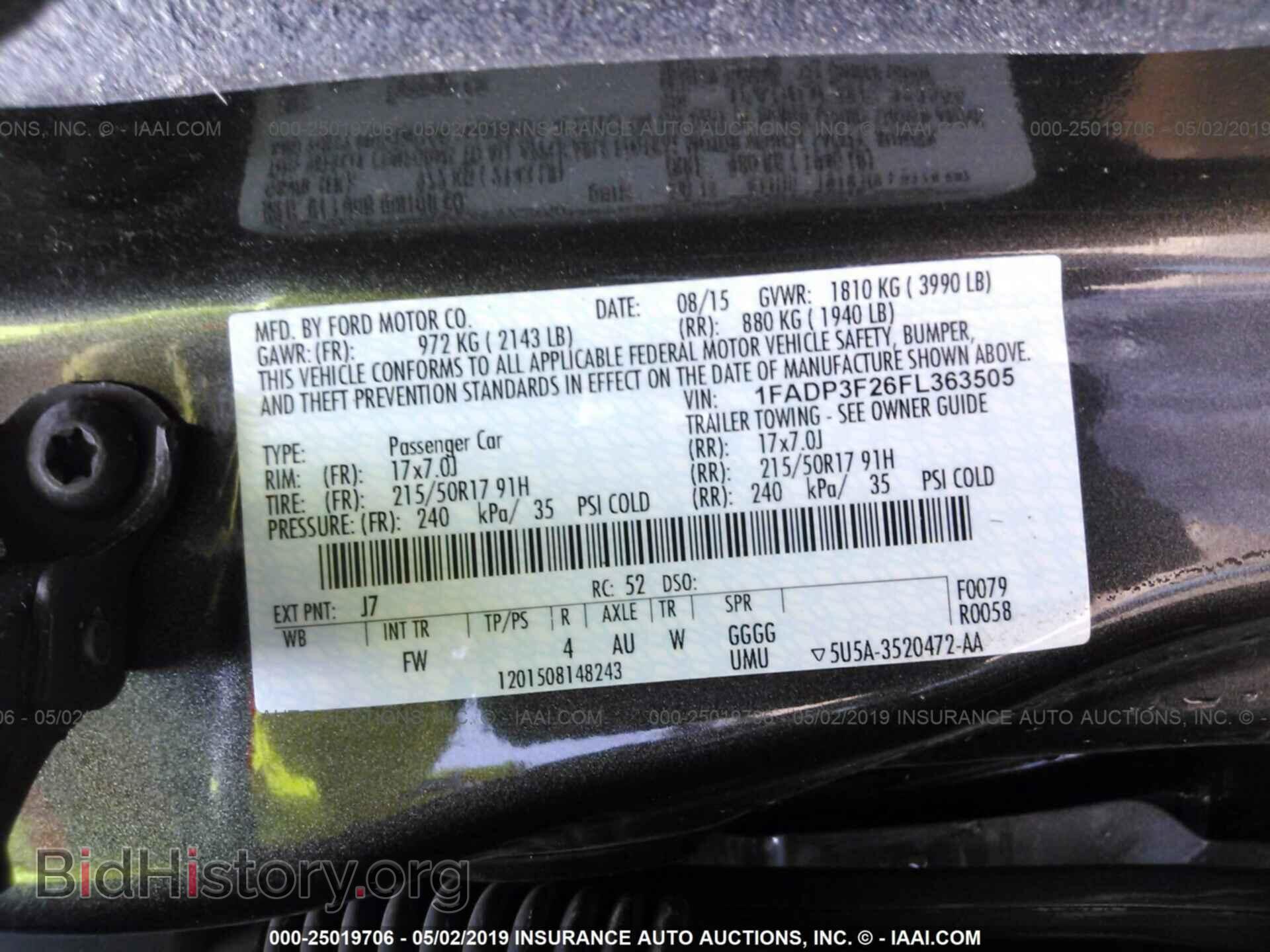 2015 FORD FOCUS - VIN: 1FADP3F26FL363505 - Photo 9