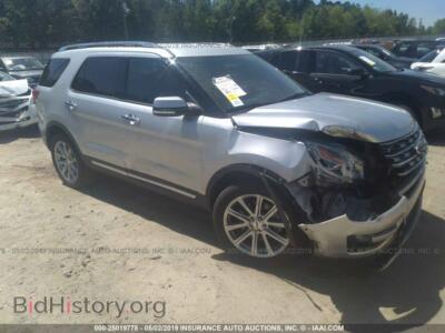 2016 Ford EXPLORER Limited, серебристый — VIN 1FM5K8F89GGA99457, IAAI