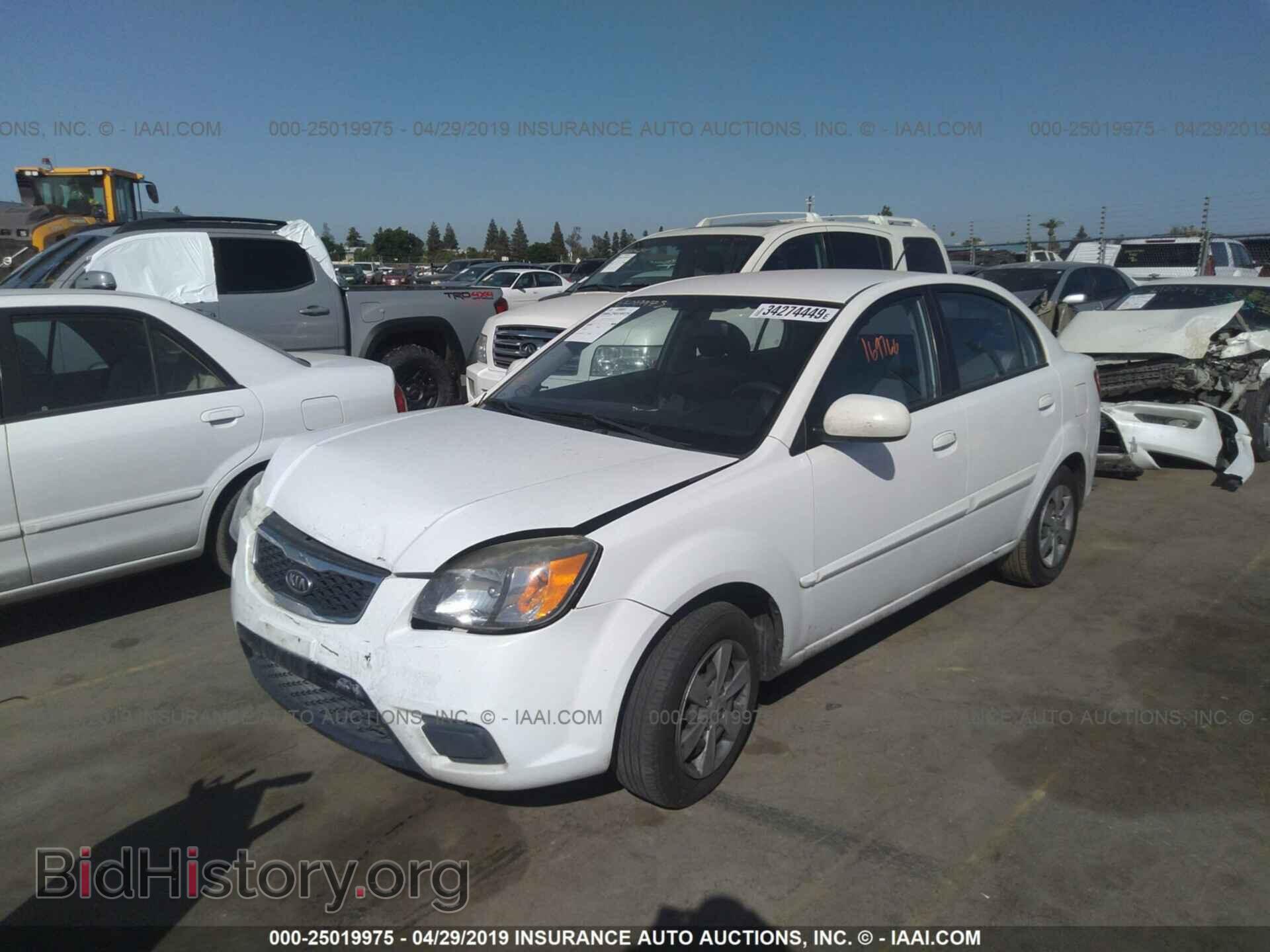 2011 KIA RIO - VIN: KNADH4A30B6960314 - Фото 2