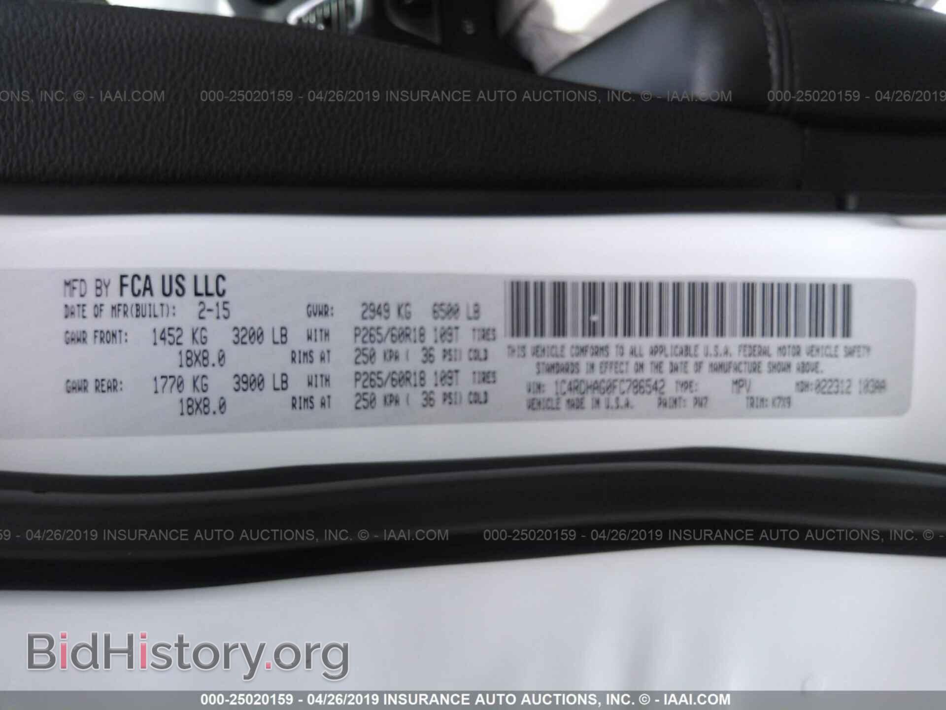 2015 DODGE DURANGO - VIN: 1C4RDHAG0FC786542 - Фото 9