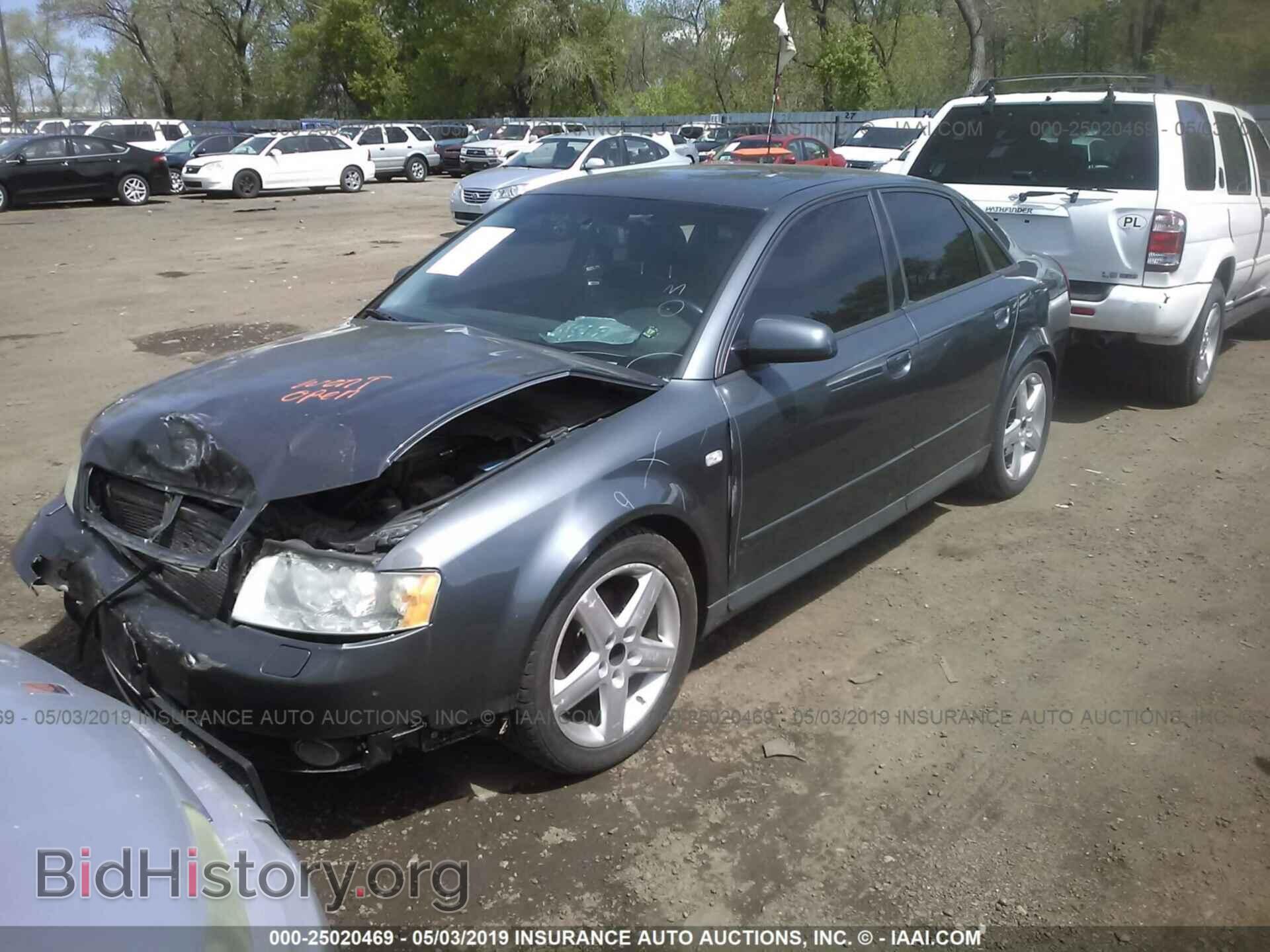 2002 AUDI A4 - VIN: WAULC68E12A314063 - Фото 2