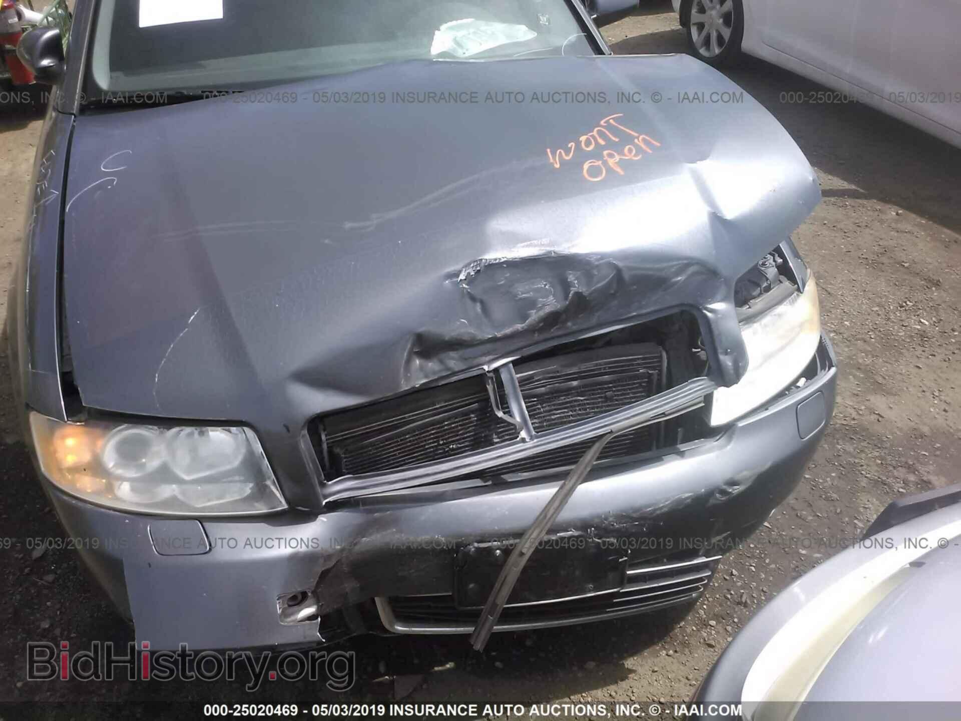 2002 AUDI A4 - VIN: WAULC68E12A314063 - Фото 6