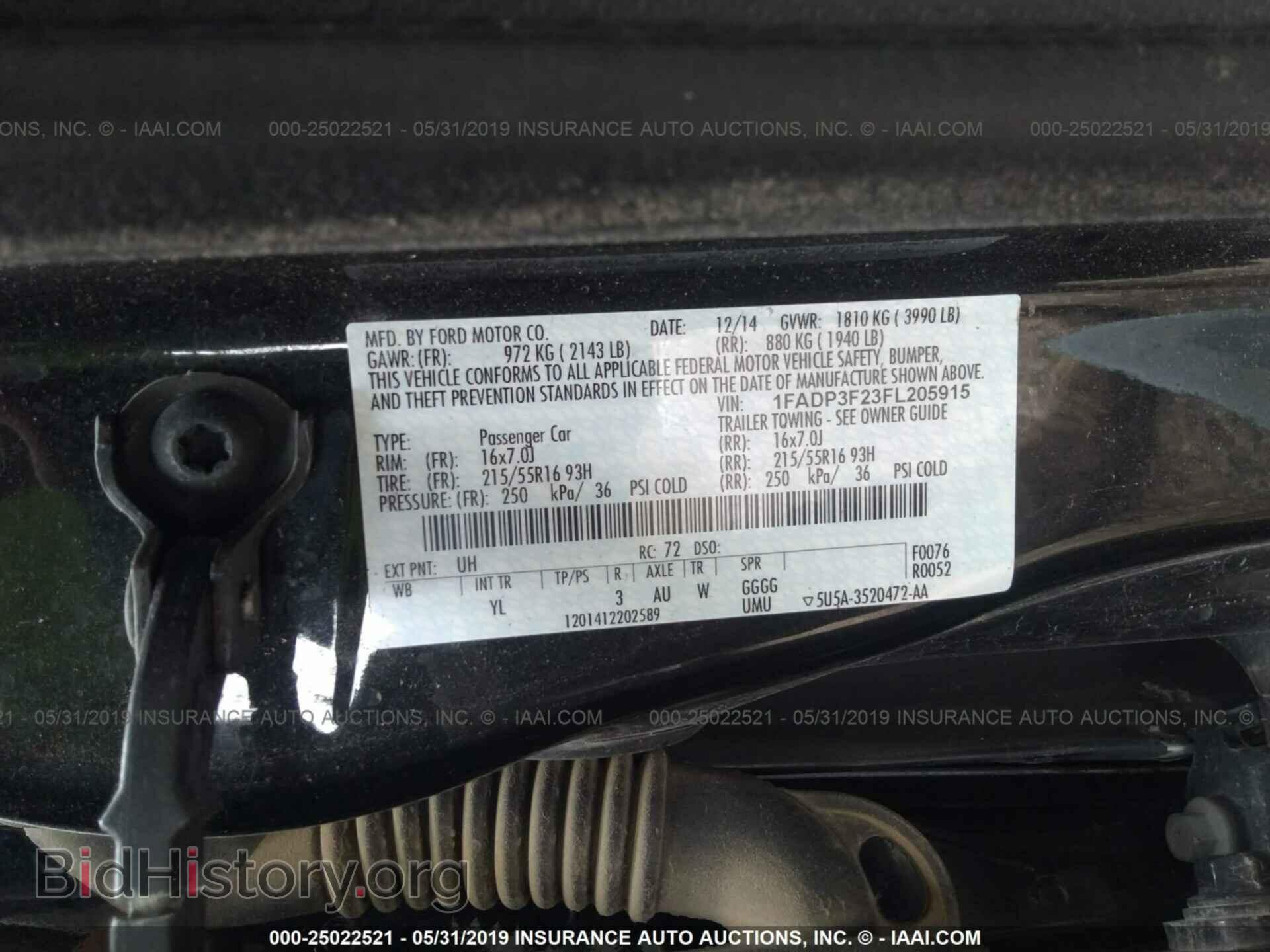 2015 FORD FOCUS - VIN: 1FADP3F23FL205915 - Photo 9