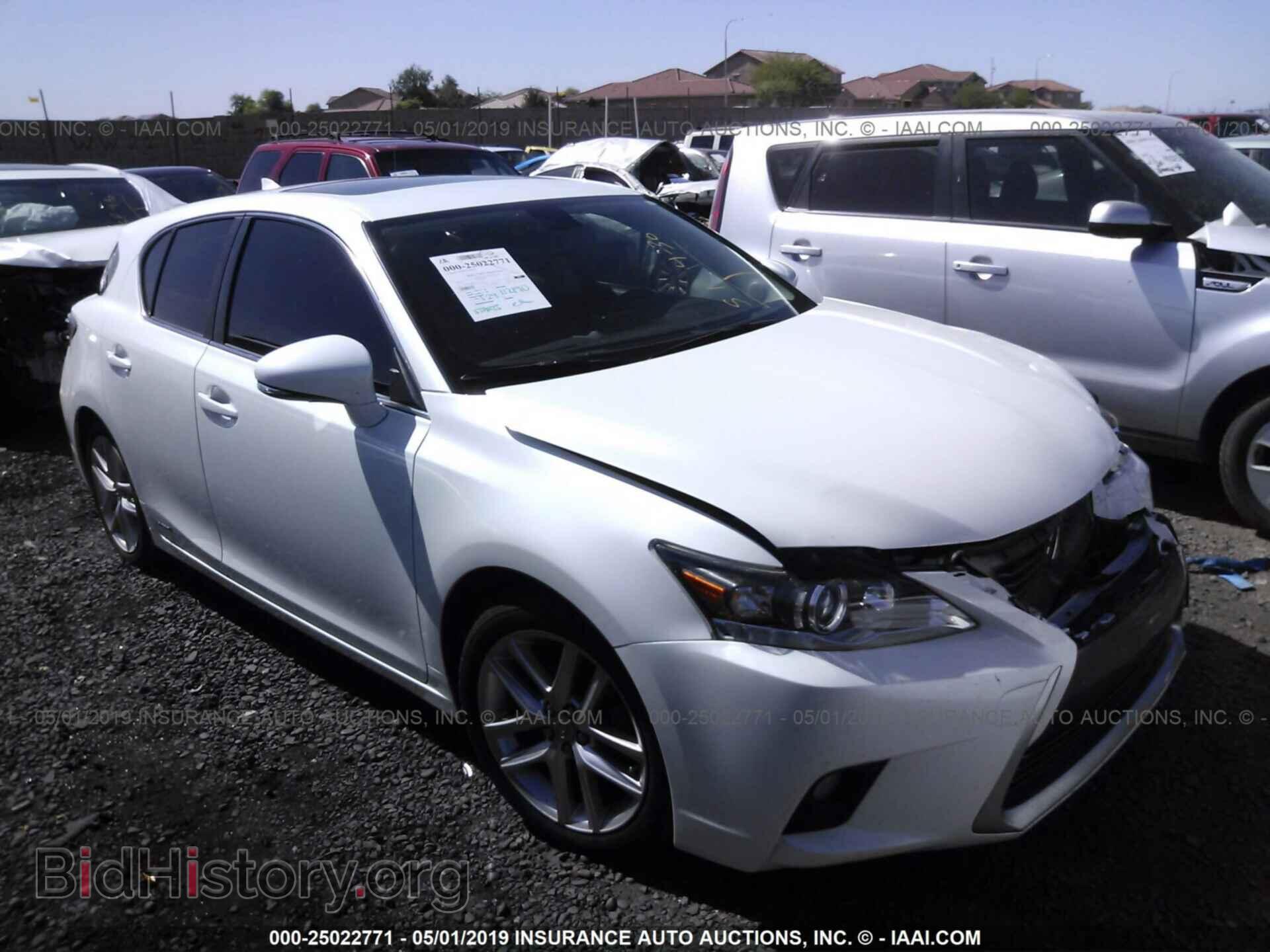 Photo JTHKD5BH5E2180681 - LEXUS CT 2014