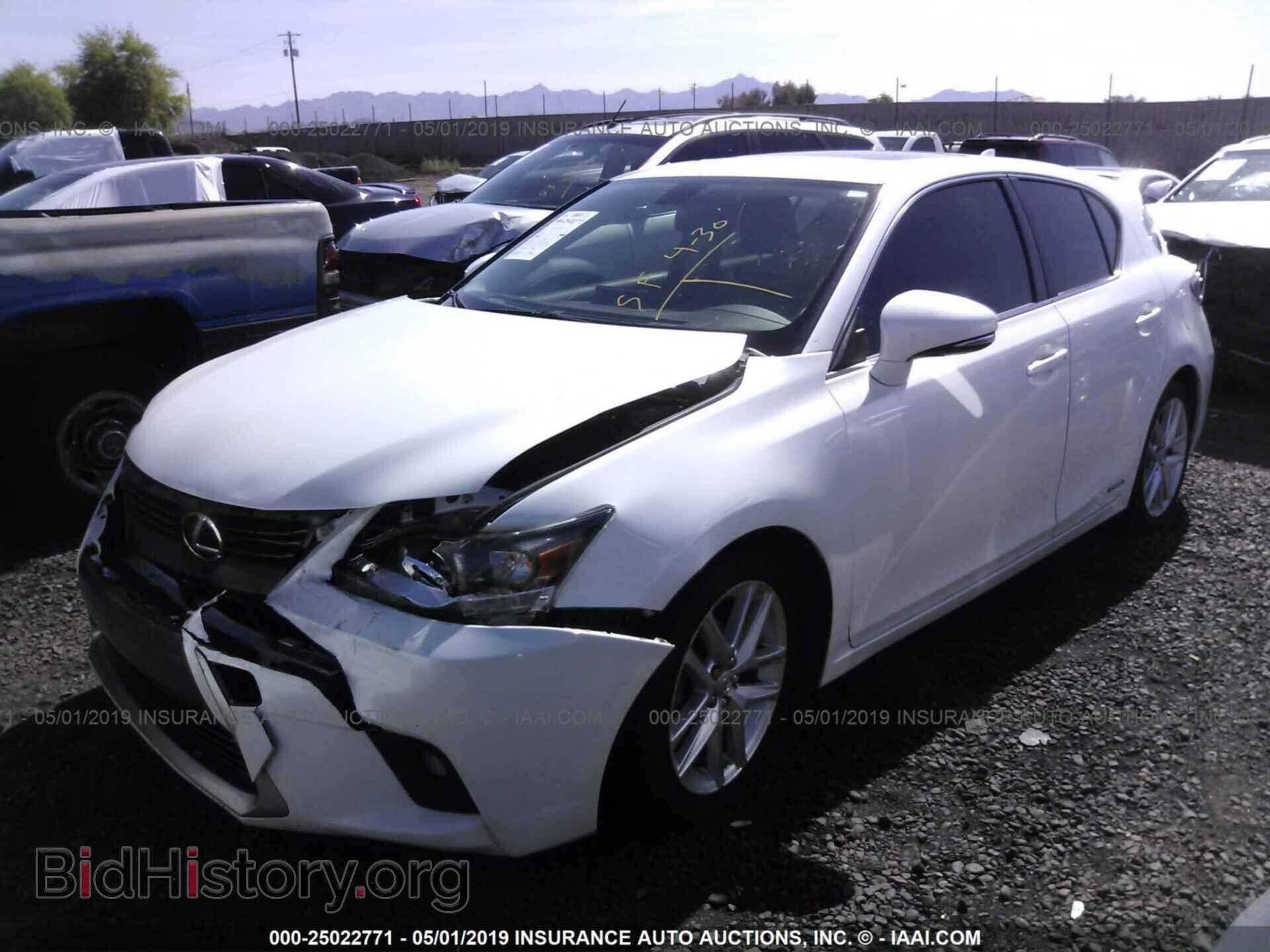 2014 LEXUS CT - VIN: JTHKD5BH5E2180681 - Photo 2