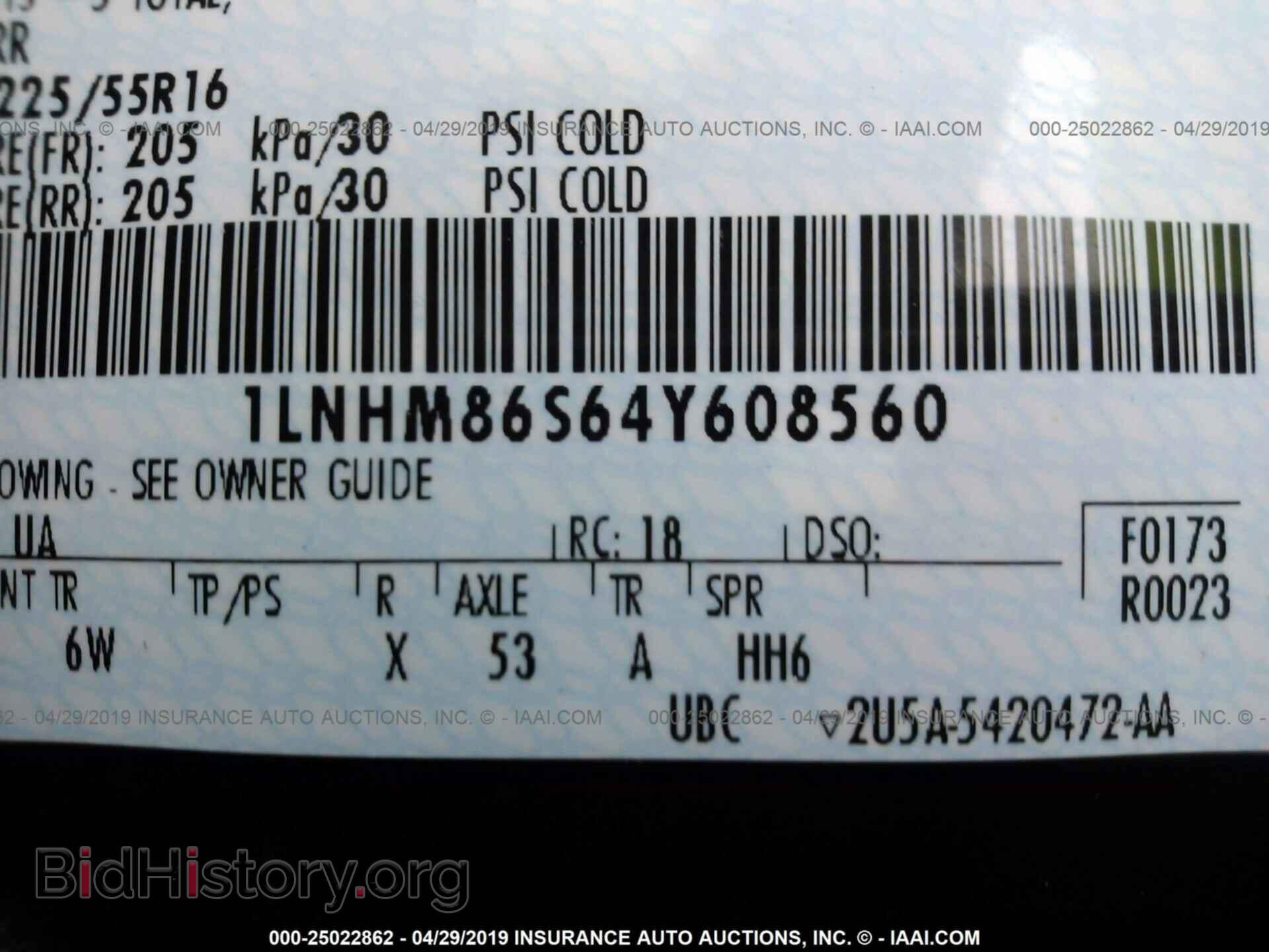 2004 LINCOLN LS - VIN: 1LNHM86S64Y608560 - Фото 9