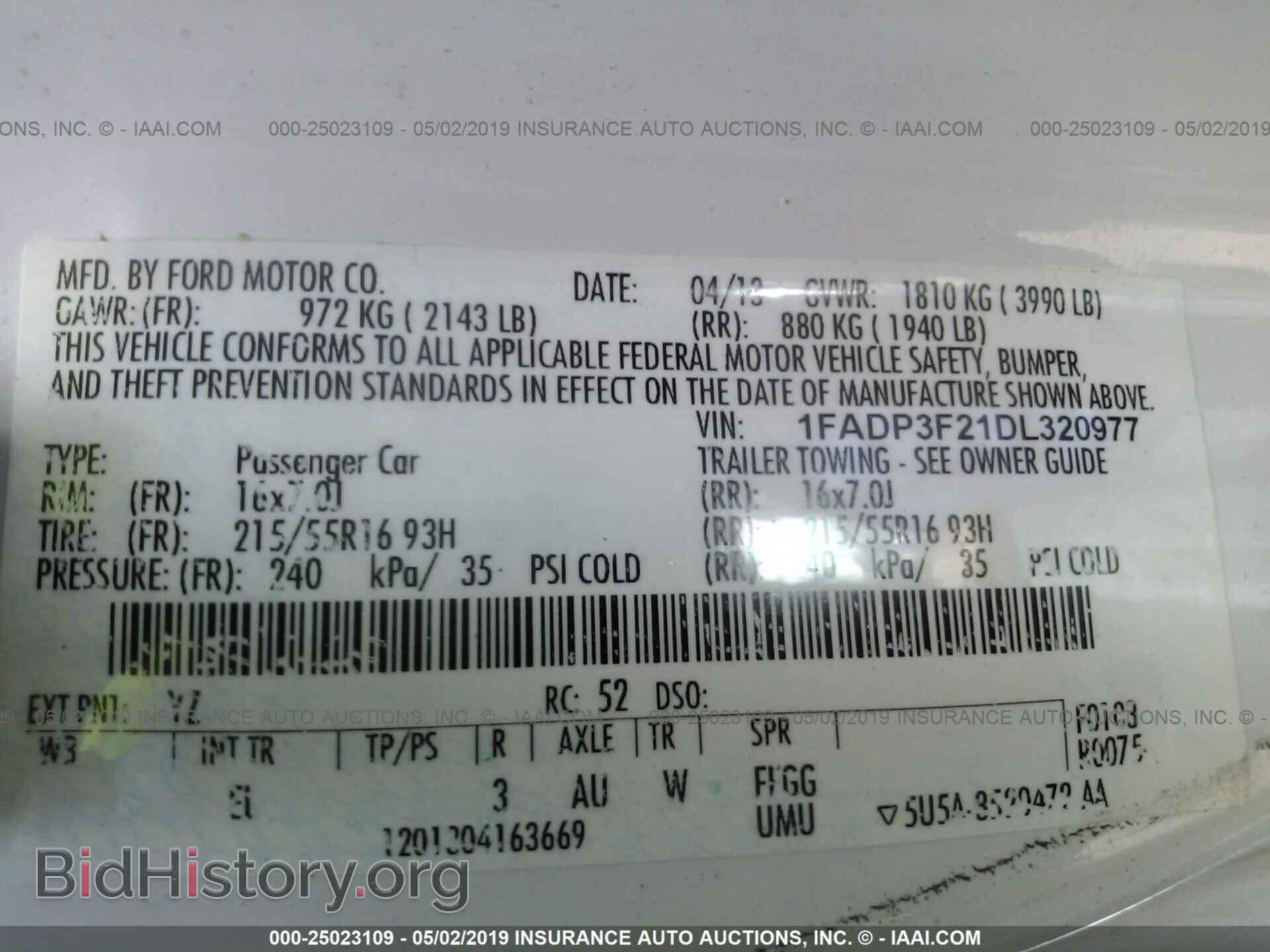 2013 FORD FOCUS - VIN: 1FADP3F21DL320977 - Photo 9