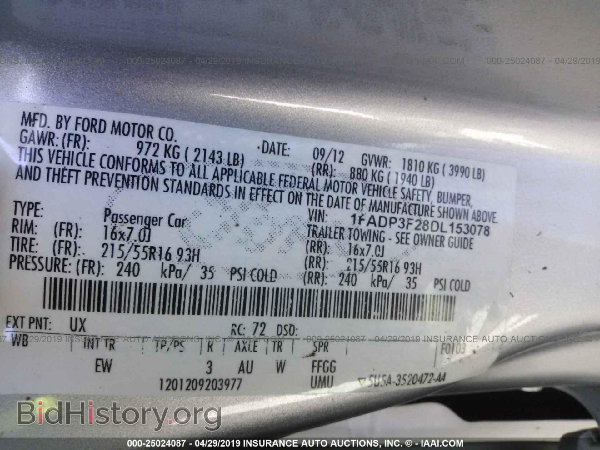 2013 FORD FOCUS - VIN: 1FADP3F28DL153078 - Photo 9