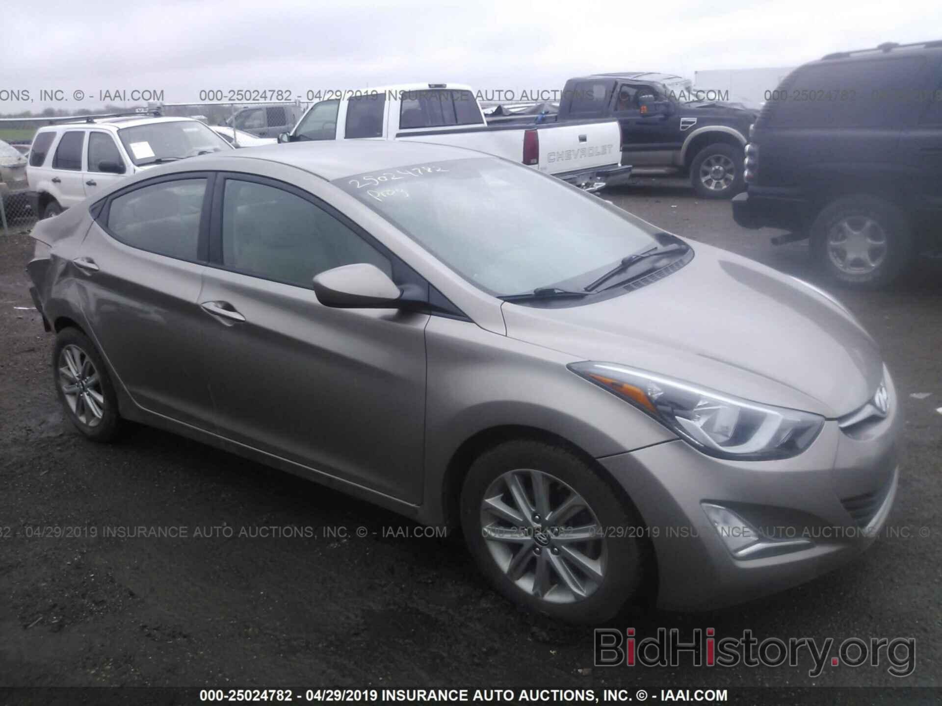 Photo 5NPDH4AE9GH659350 - HYUNDAI ELANTRA 2016