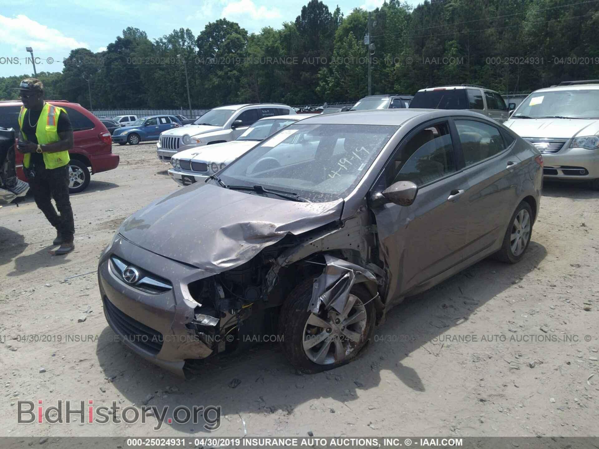 2014 HYUNDAI ACCENT - VIN: KMHCU4AE8EU618732 - Фото 2